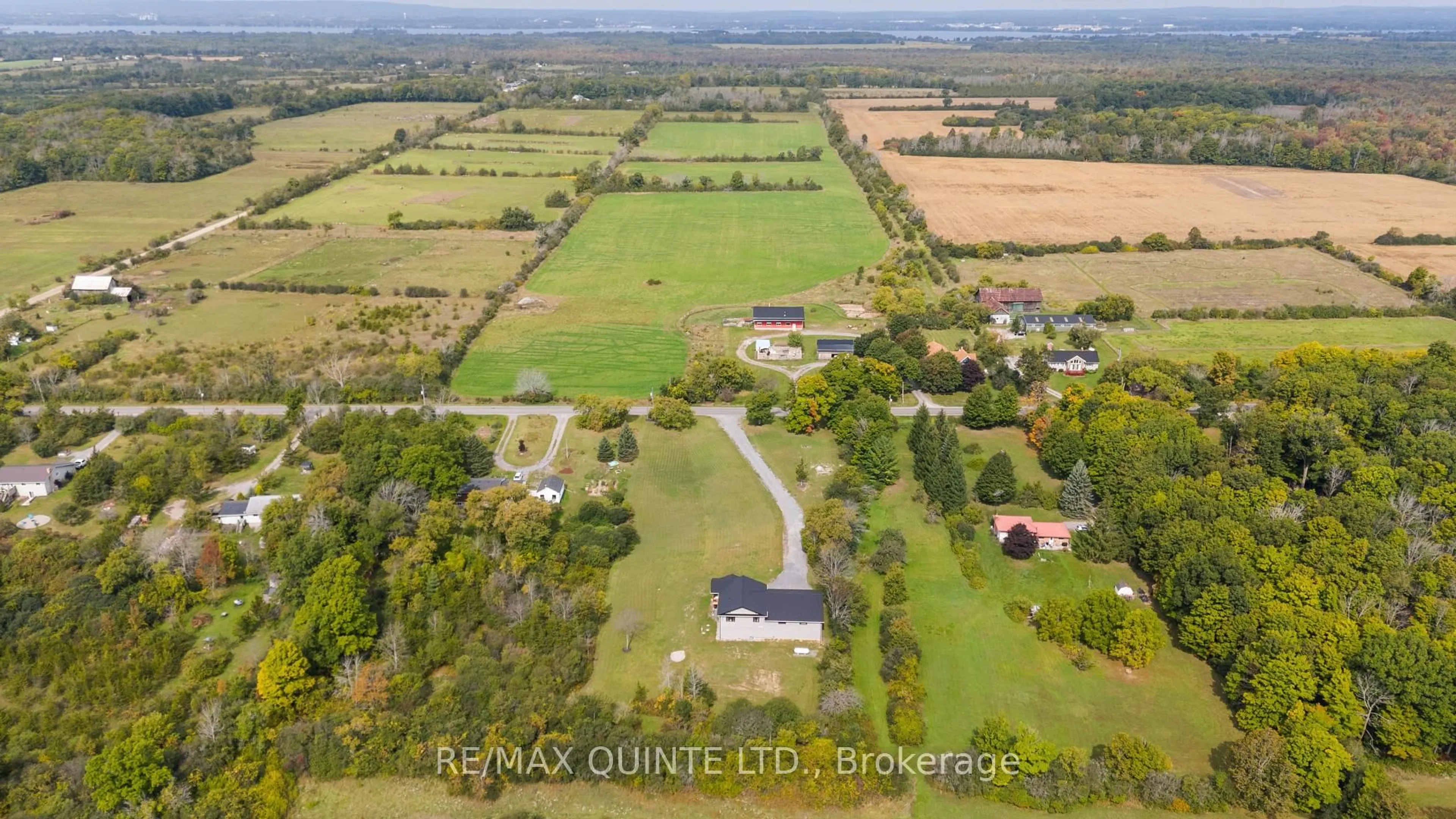 A pic from outside/outdoor area/front of a property/back of a property/a pic from drone, unknown for 1467 County Road 19 N/A, Prince Edward County Ontario K0K 1T0