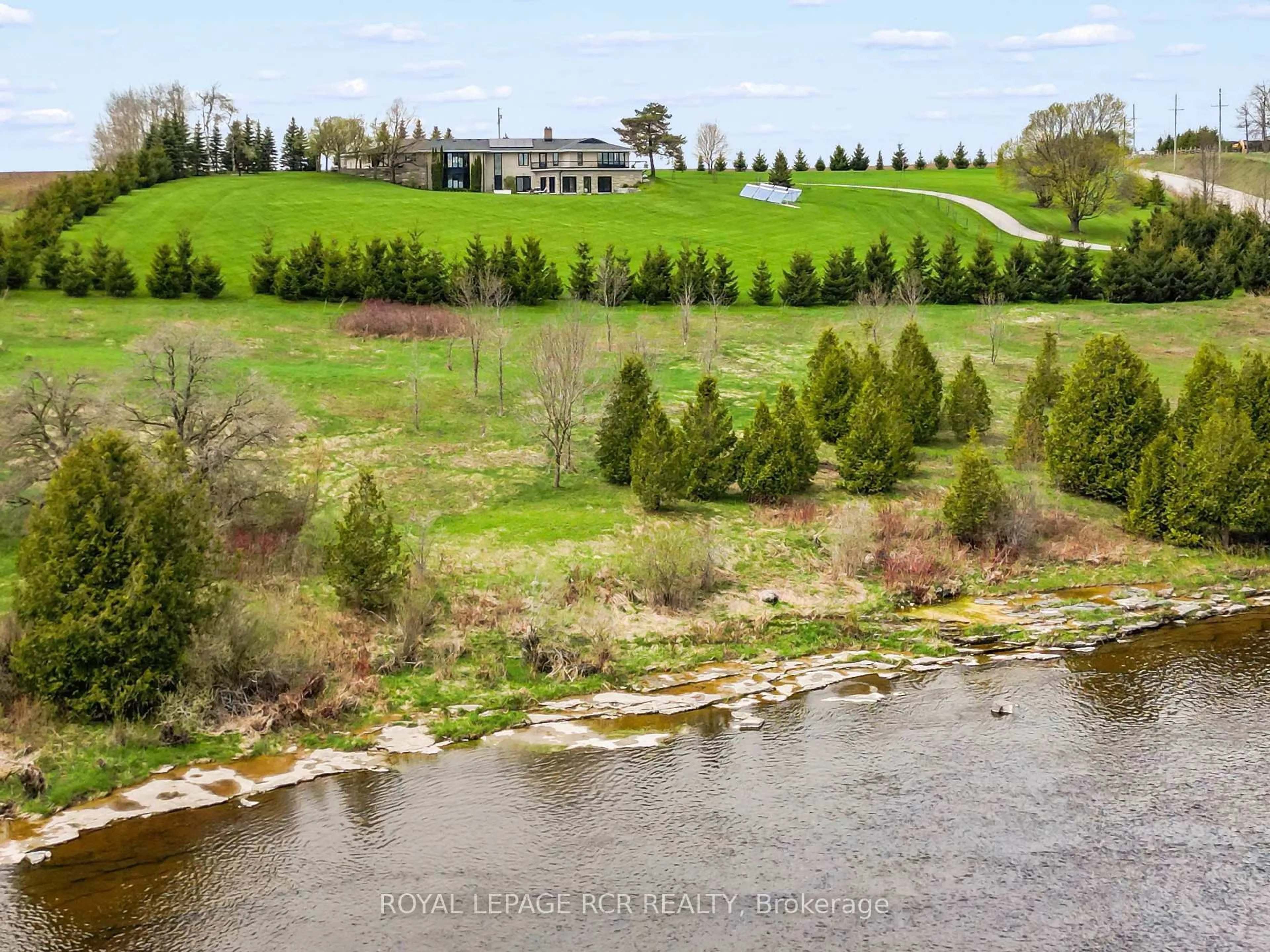 A pic from outside/outdoor area/front of a property/back of a property/a pic from drone, water/lake/river/ocean view for 6398 Second Line, Centre Wellington Ontario N1M 2W4