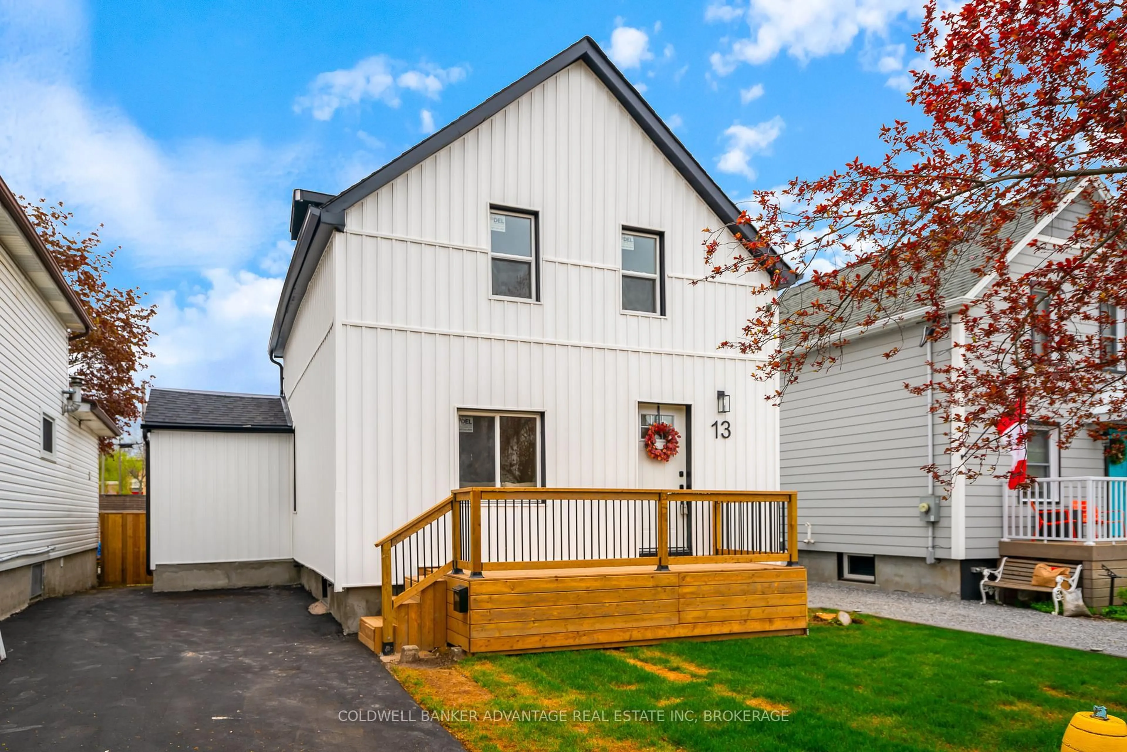 Home with vinyl exterior material, street for 13 Pinecrest Ave, St. Catharines Ontario L2T 1C6