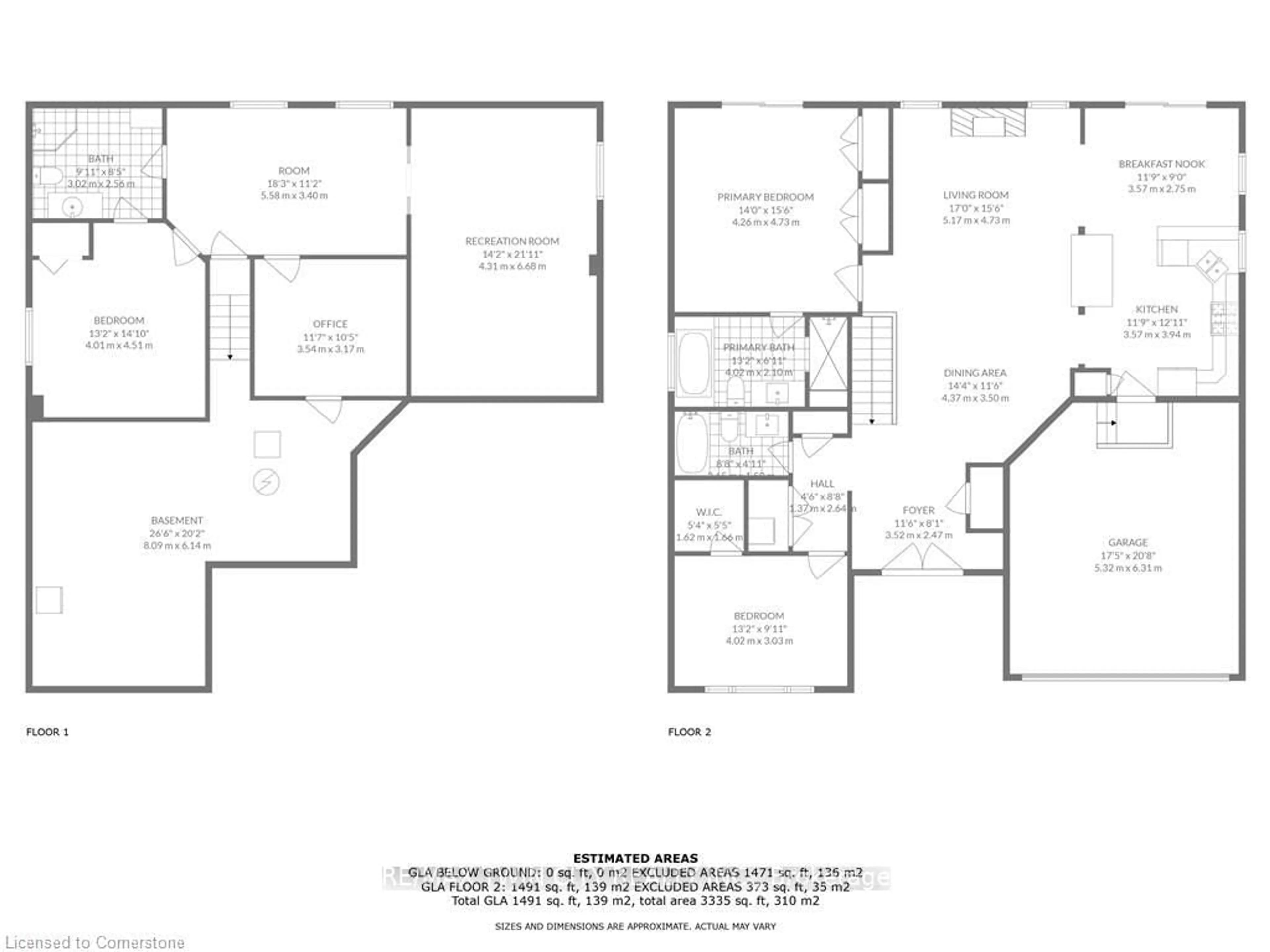Floor plan for 22 Cobblestone Dr, Brant Ontario N3L 4G1