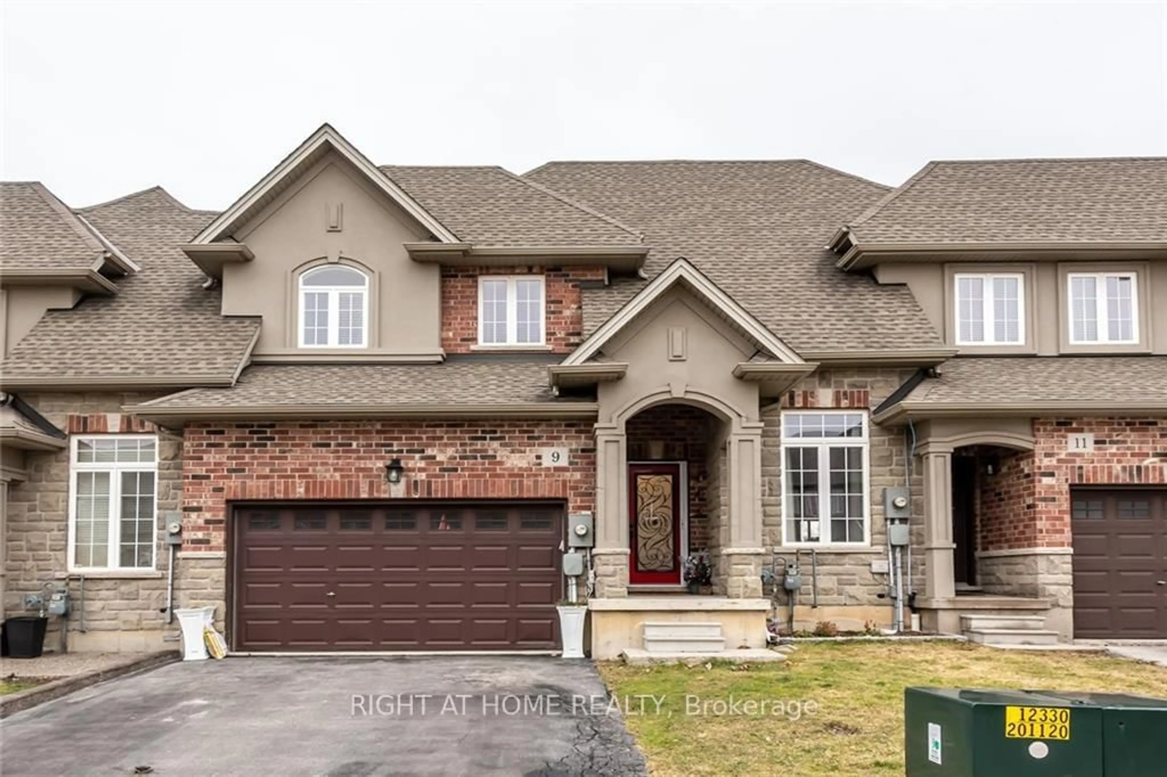 Home with brick exterior material, street for 9 Medici Lane, Hamilton Ontario L9B 0C8