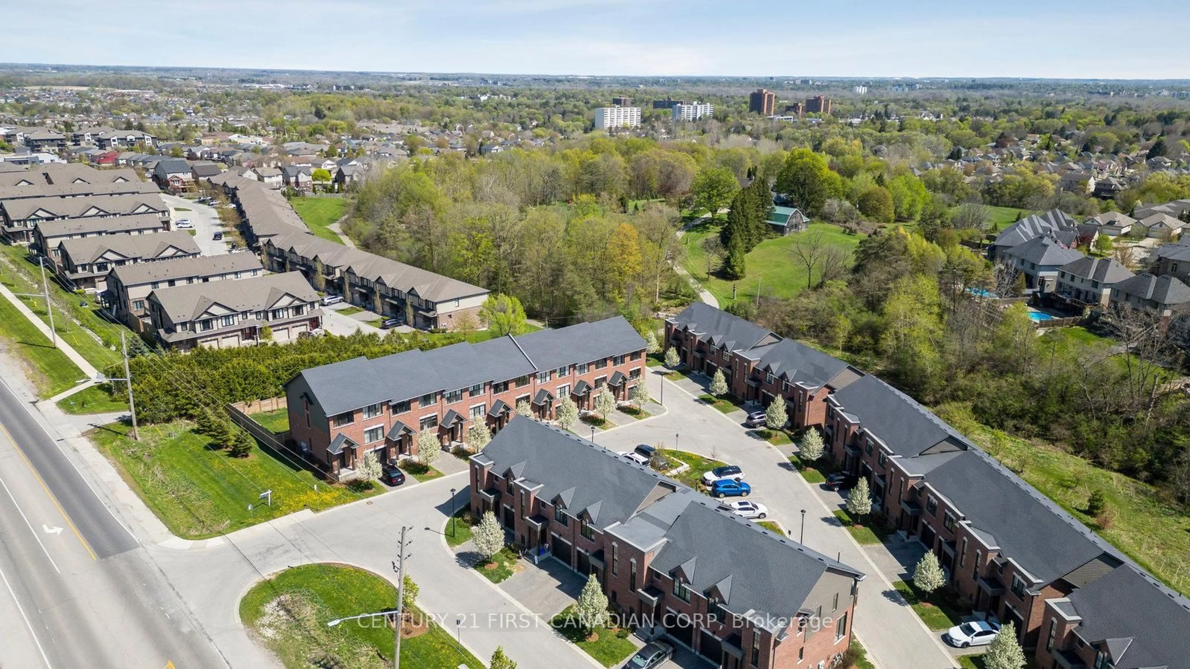 A pic from outside/outdoor area/front of a property/back of a property/a pic from drone, unknown for 555 SUNNINGDALE Rd #14, London North Ontario N5X 0M4