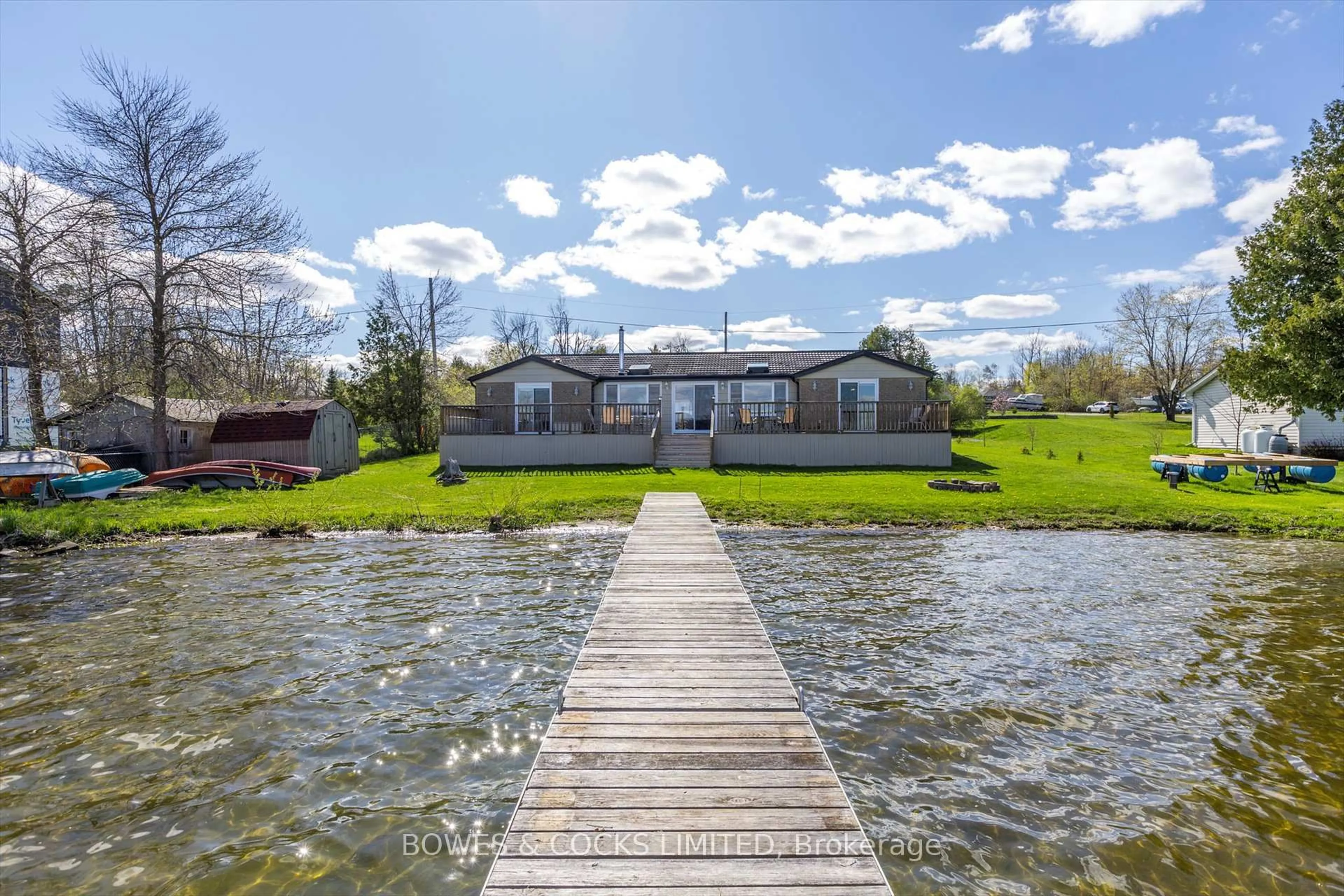 A pic from outside/outdoor area/front of a property/back of a property/a pic from drone, water/lake/river/ocean view for 525 Gault Rd, Smith-Ennismore-Lakefield Ontario K0L 1T0