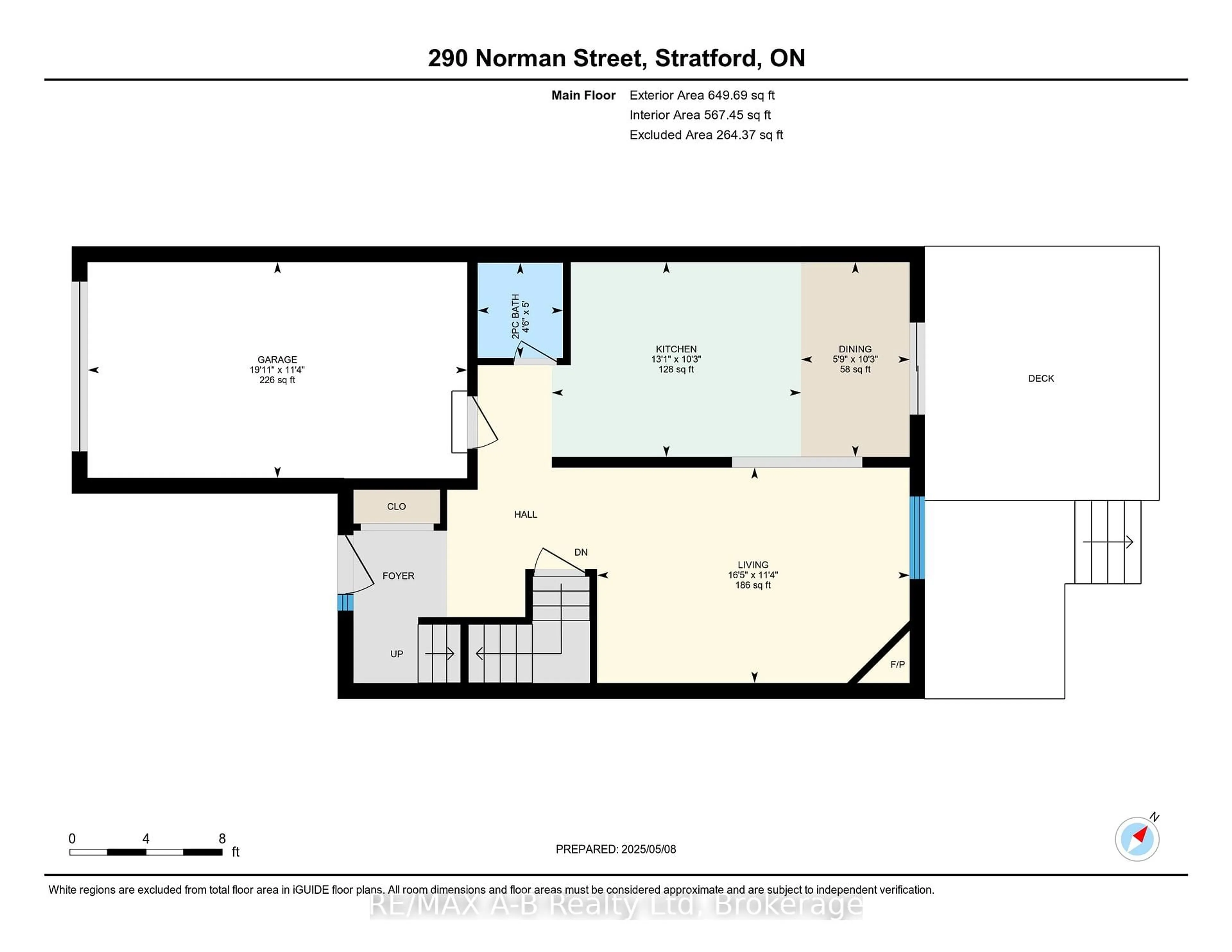 Floor plan for 290 Norman St, Stratford Ontario N5A 7Y3