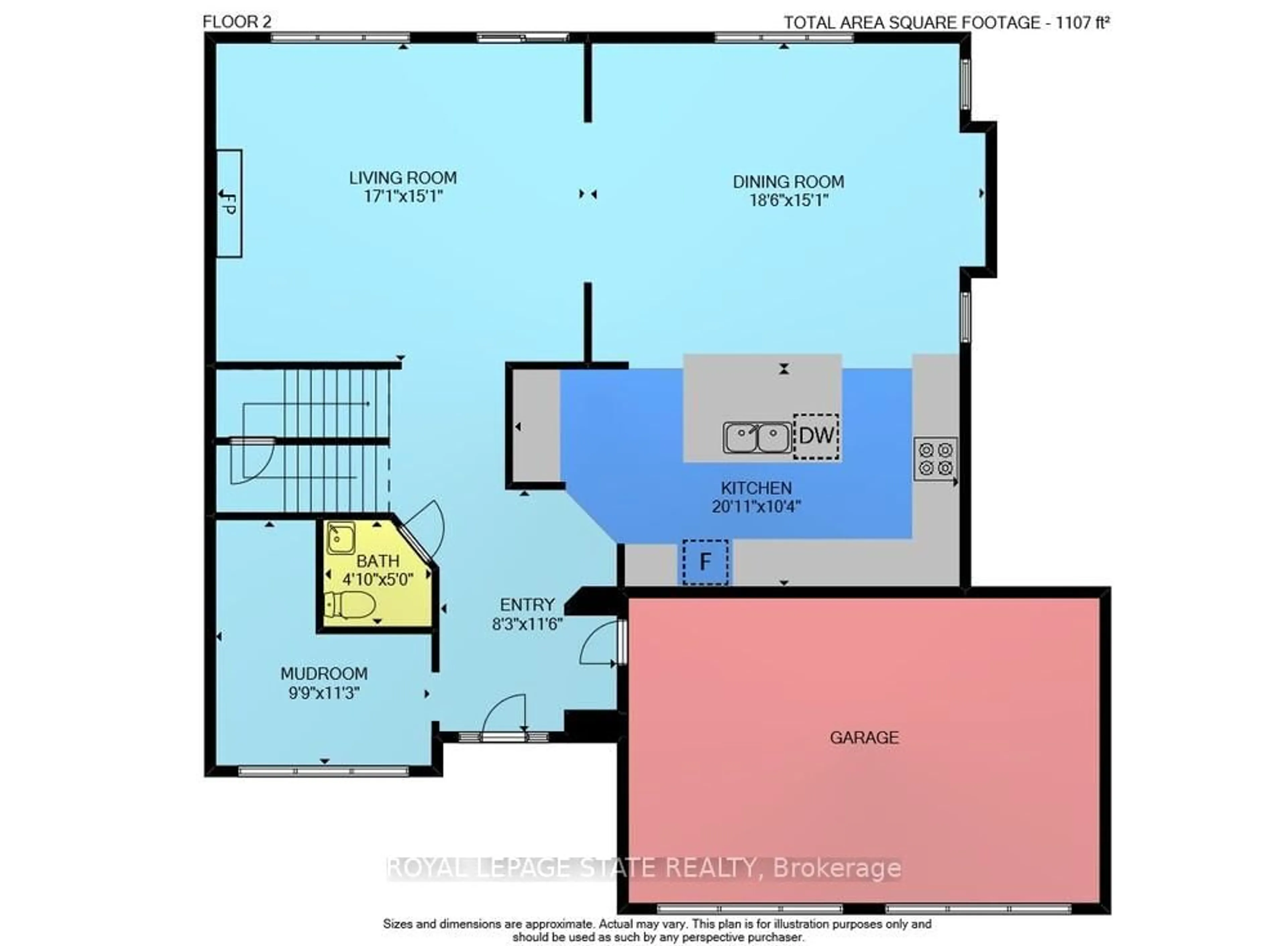 Floor plan for 57 Gage St, Grimsby Ontario L3M 3Y7