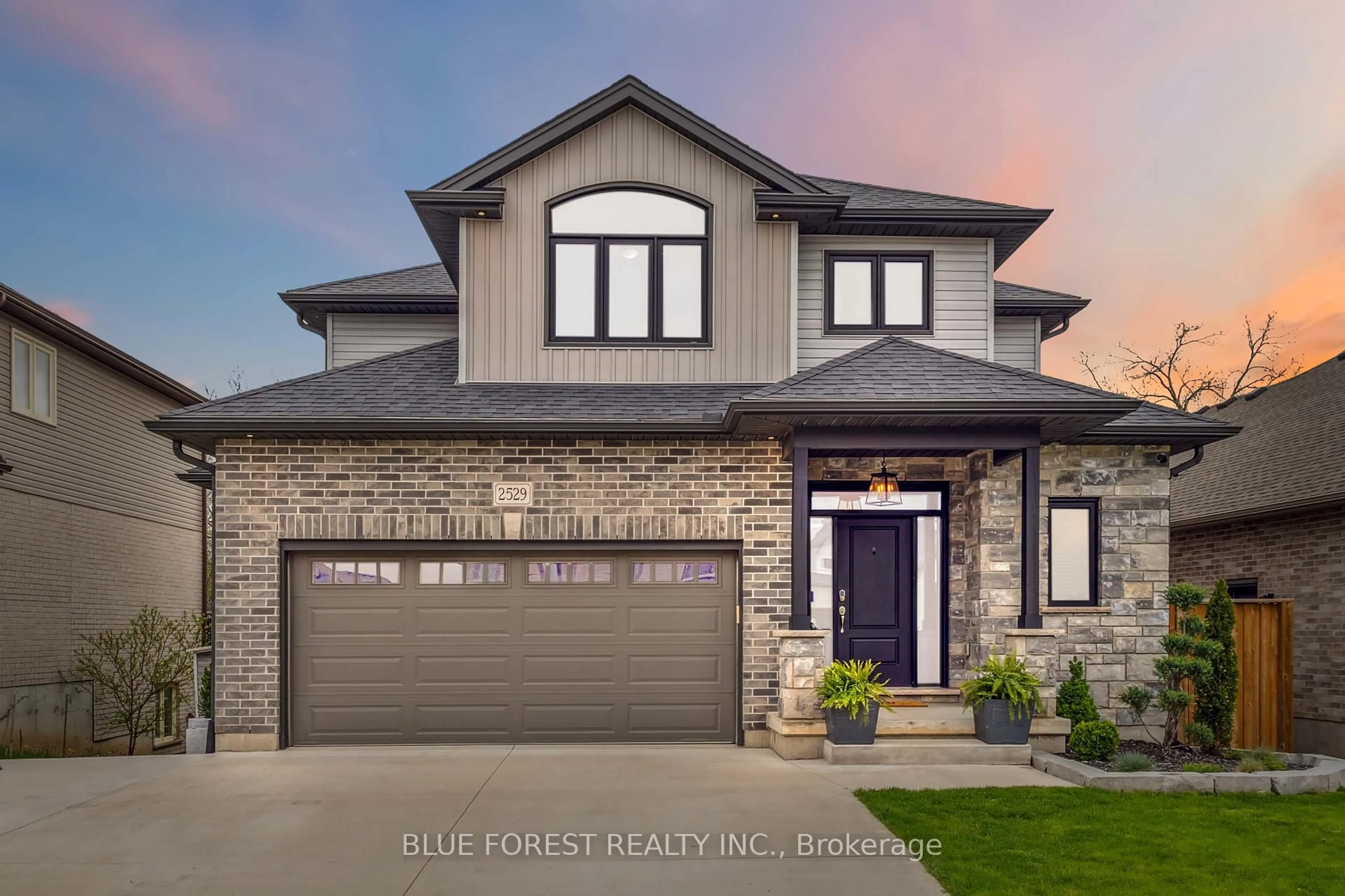 Home with brick exterior material, street for 2529 Seven Oaks Rdge, London South Ontario N6M 0E6