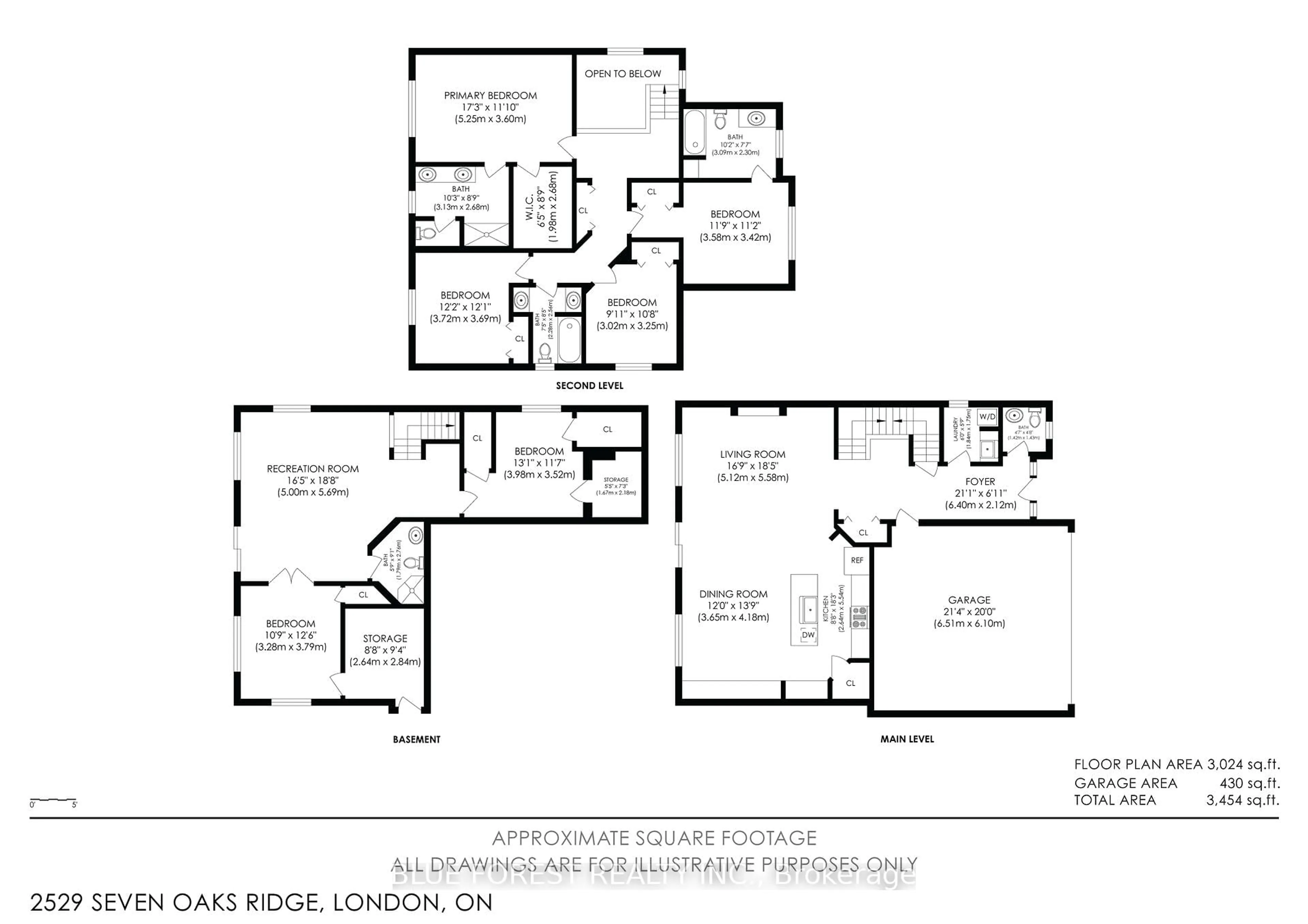 Floor plan for 2529 Seven Oaks Rdge, London South Ontario N6M 0E6