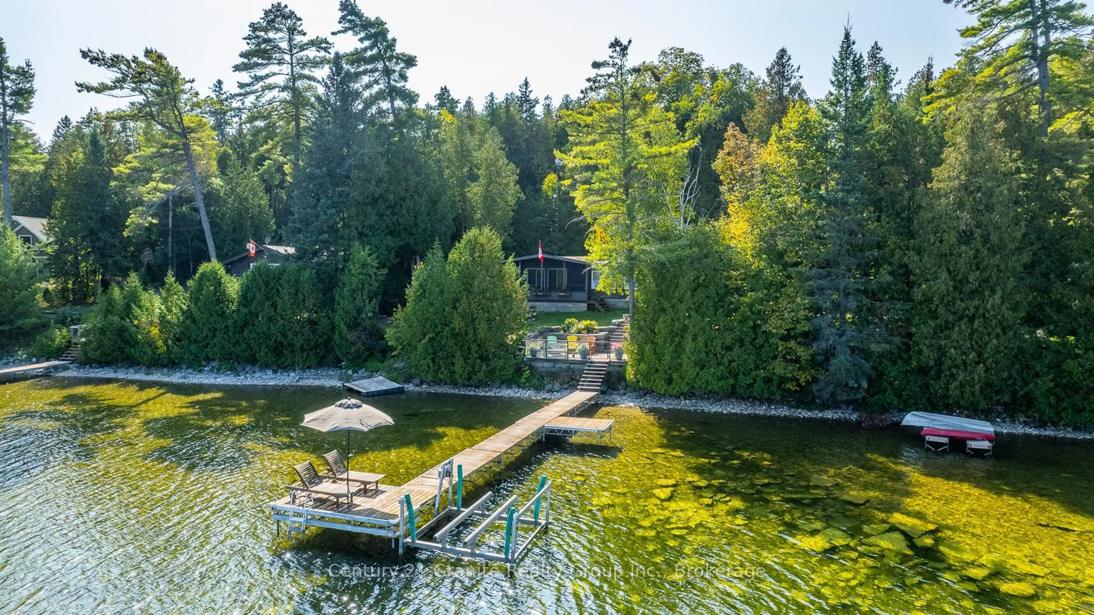 A pic from outside/outdoor area/front of a property/back of a property/a pic from drone, water/lake/river/ocean view for 118 Griffin Dr, Kawartha Lakes Ontario K0M 1K0