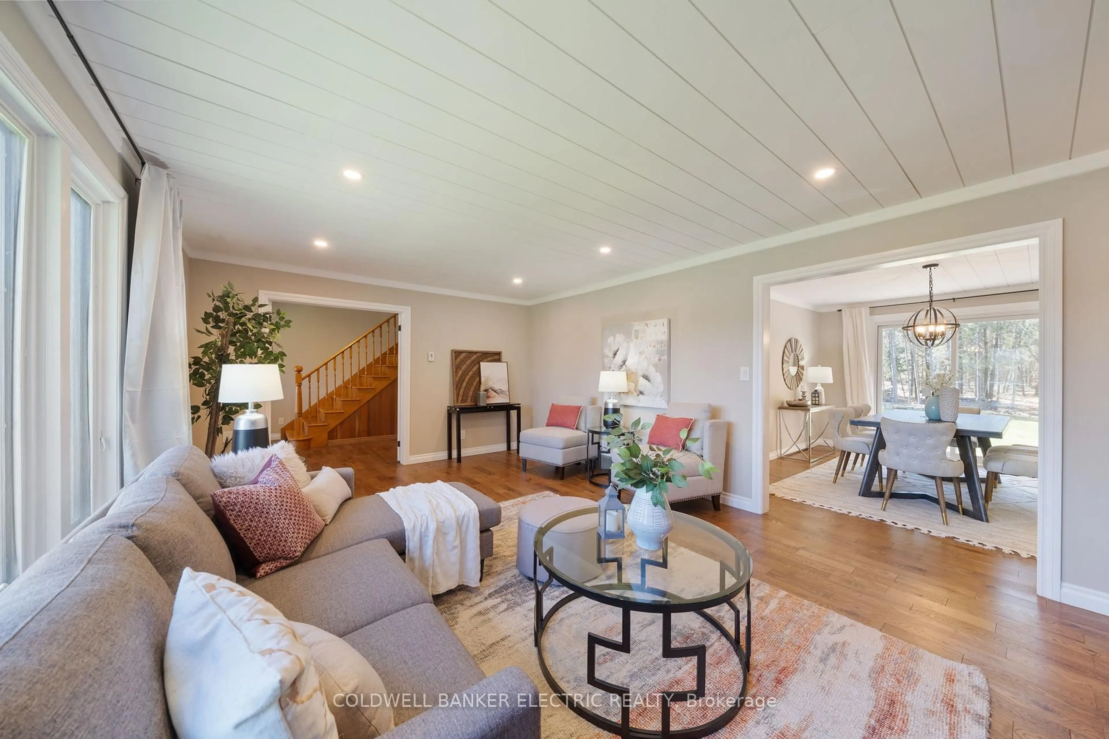 Living room with furniture, wood/laminate floor for 8290 Highway 28 N/A, North Kawartha Ontario K0L 1A0