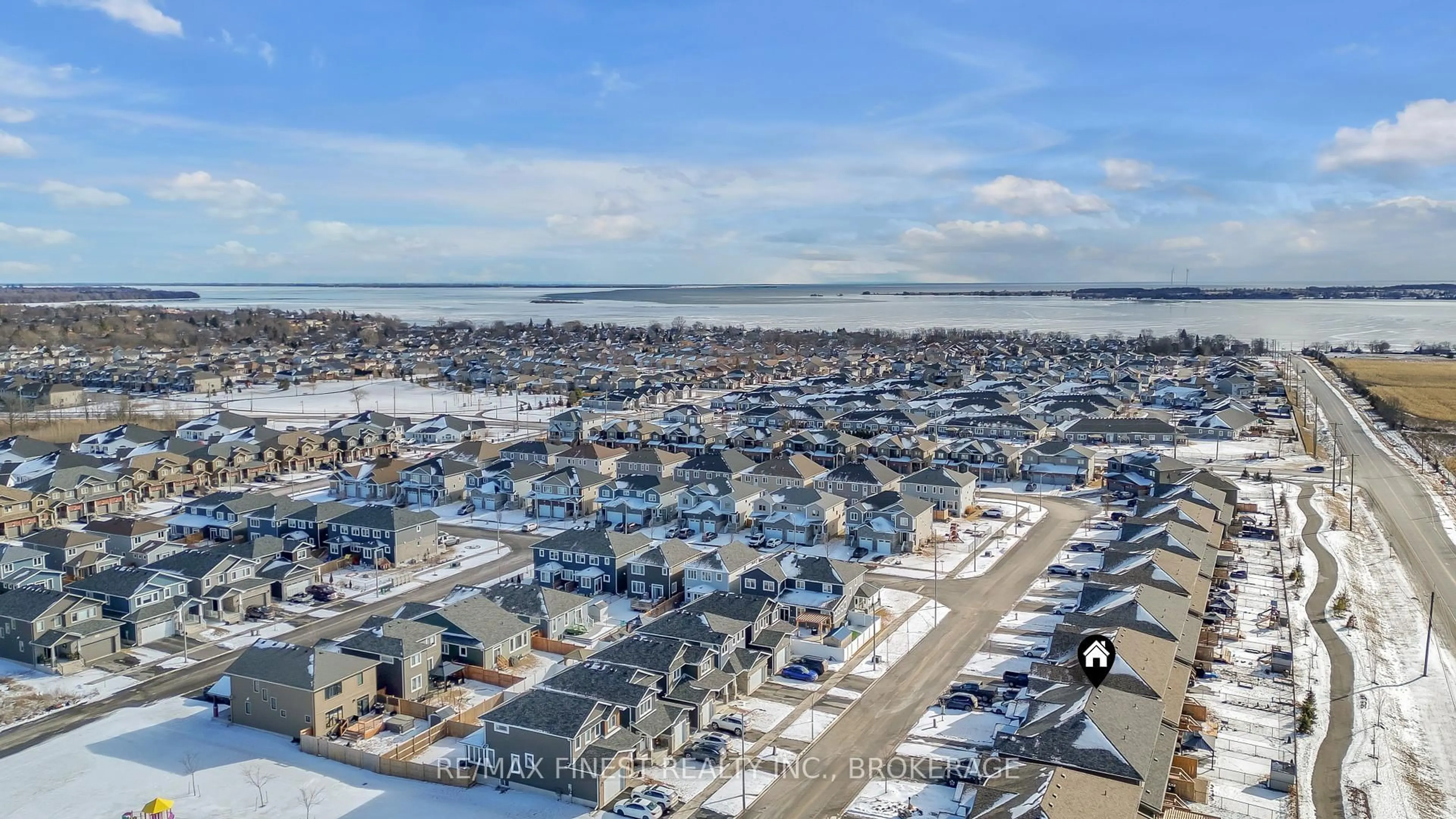 A pic from outside/outdoor area/front of a property/back of a property/a pic from drone, water/lake/river/ocean view for 188 Dr Richard James Cres, Loyalist Ontario K7N 0B9