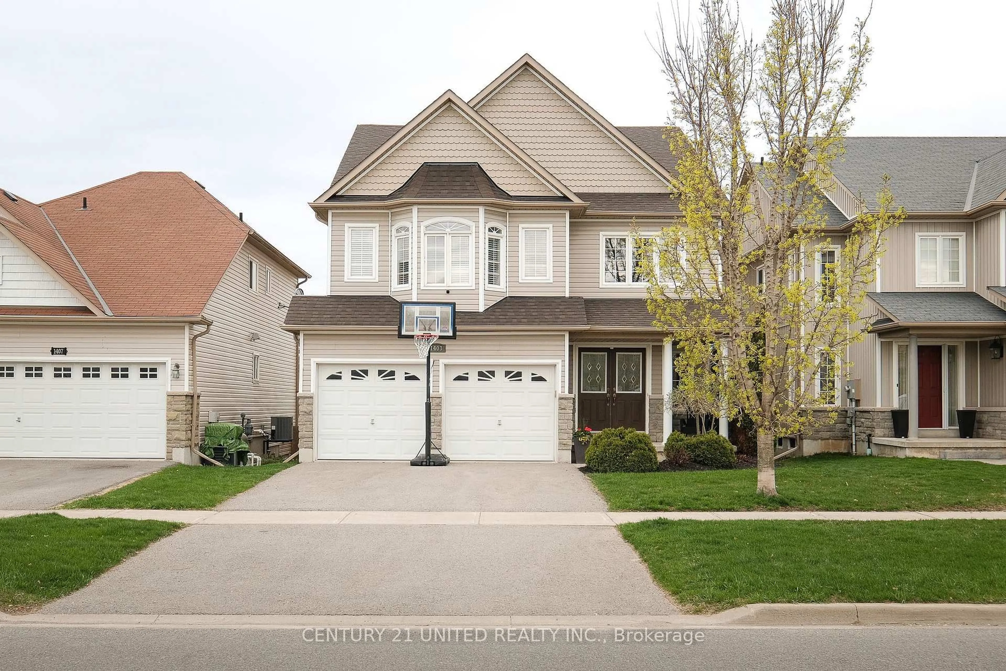 Home with brick exterior material, street for 1403 Ireland Dr, Peterborough West Ontario K9K 0A7