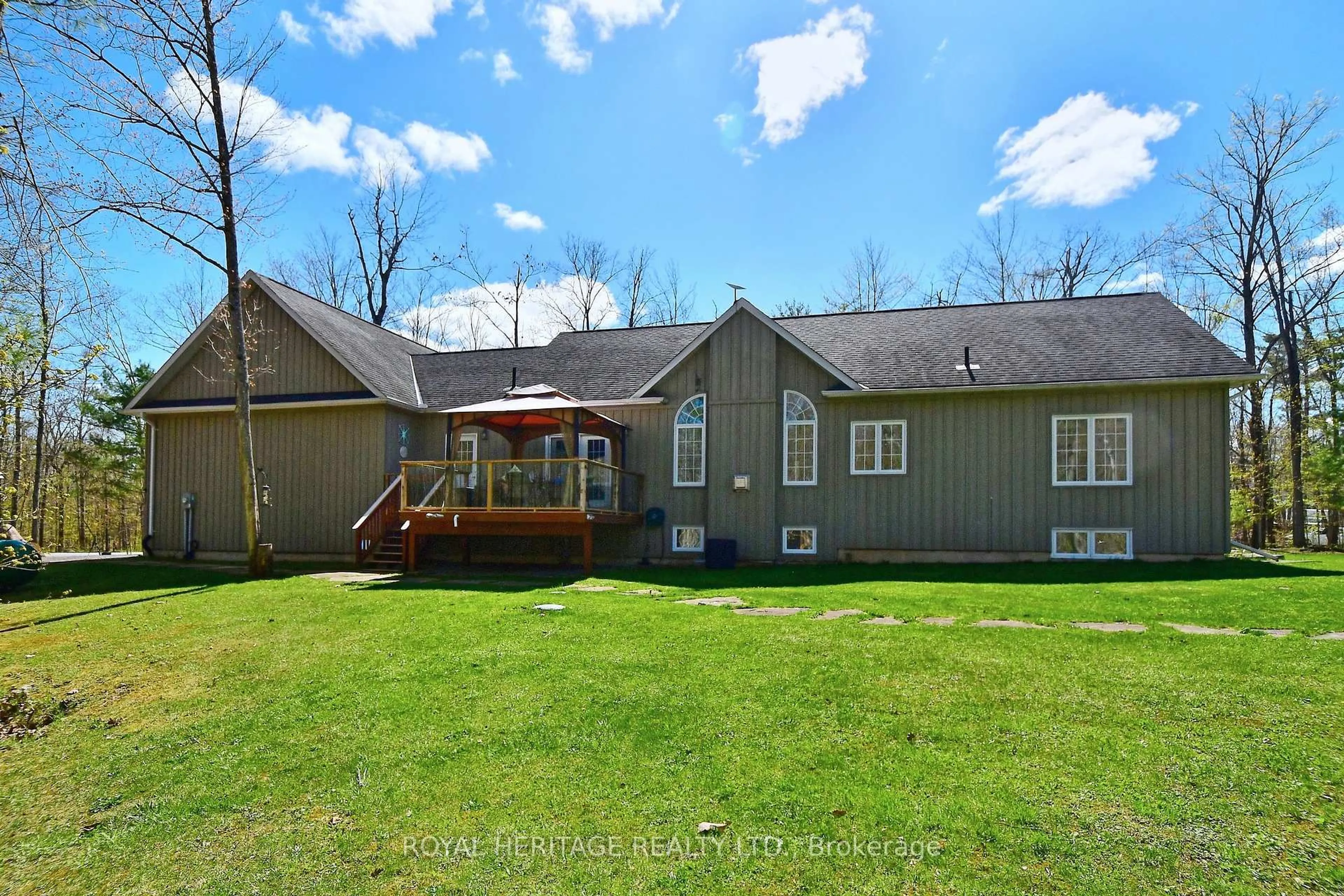 A pic from outside/outdoor area/front of a property/back of a property/a pic from drone, unknown for 134 Mitchell Cres, Trent Lakes Ontario K0L 1J0