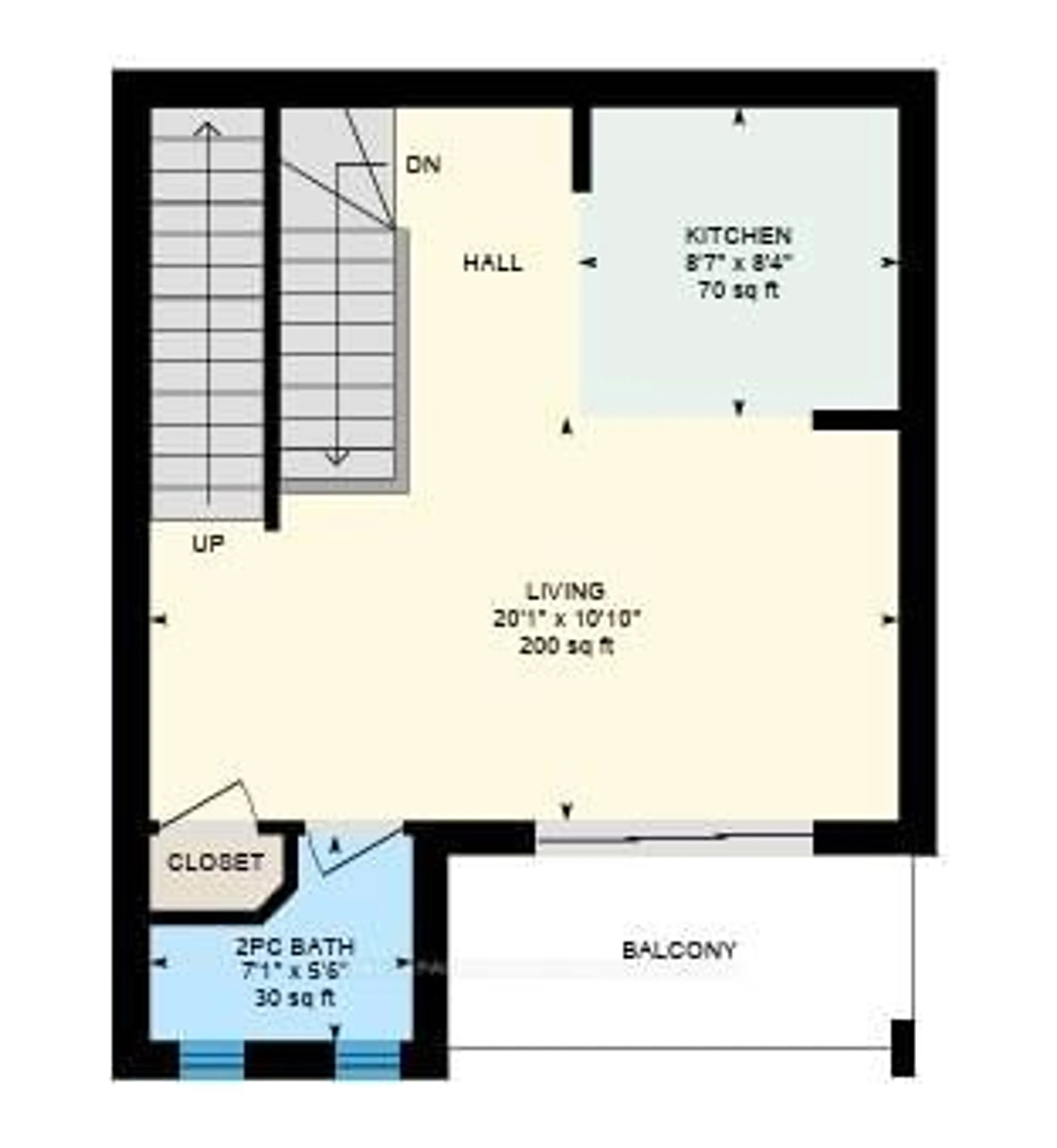 Floor plan for 45 Cedarhill Cres #12D, Kitchener Ontario N2E 0A2