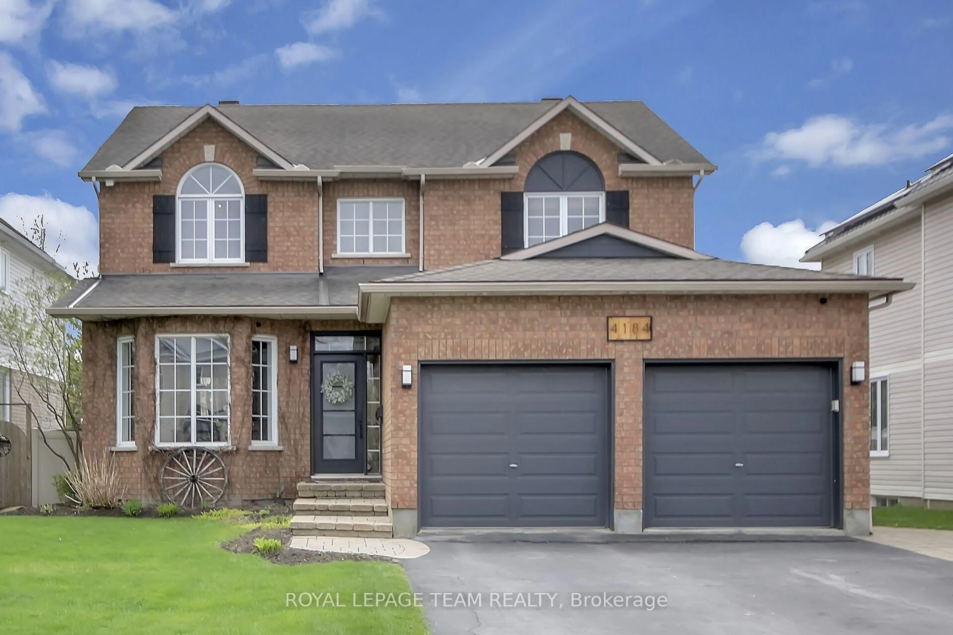 Home with brick exterior material, street for 4184 Wolfe Point Way, Ottawa Ontario K1V 1P5