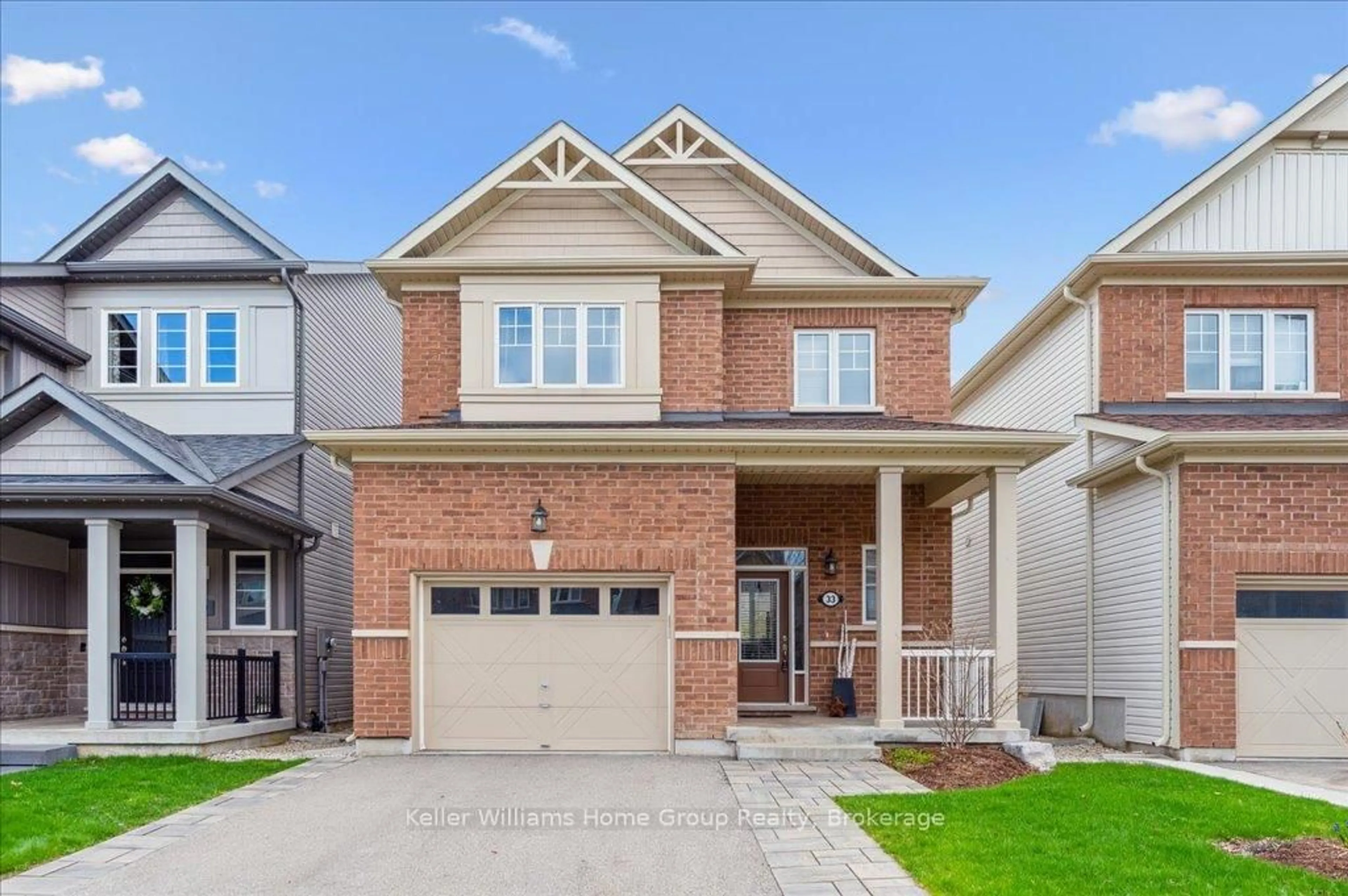 Home with brick exterior material, street for 33 Mcfarlane Cres, Centre Wellington Ontario N1M 0G3