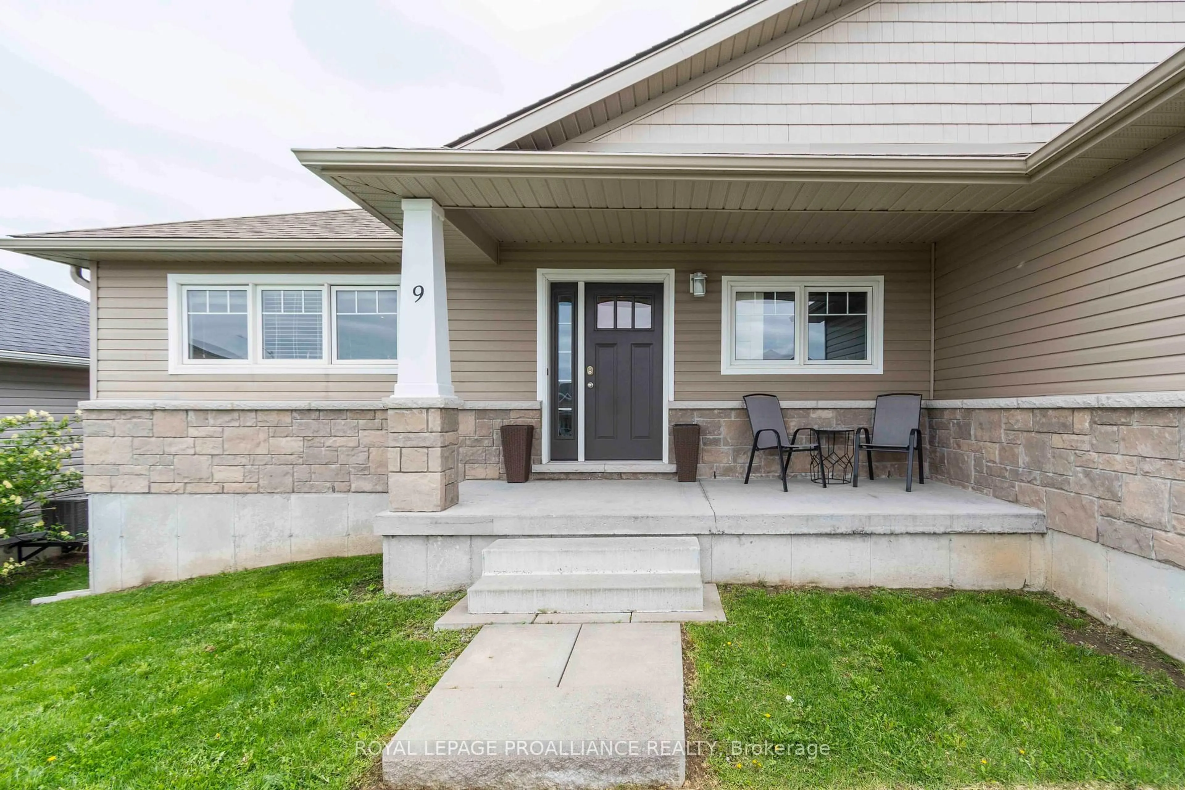 Home with vinyl exterior material, street for 9 Meagan Lane, Hastings Ontario K0K 2C0