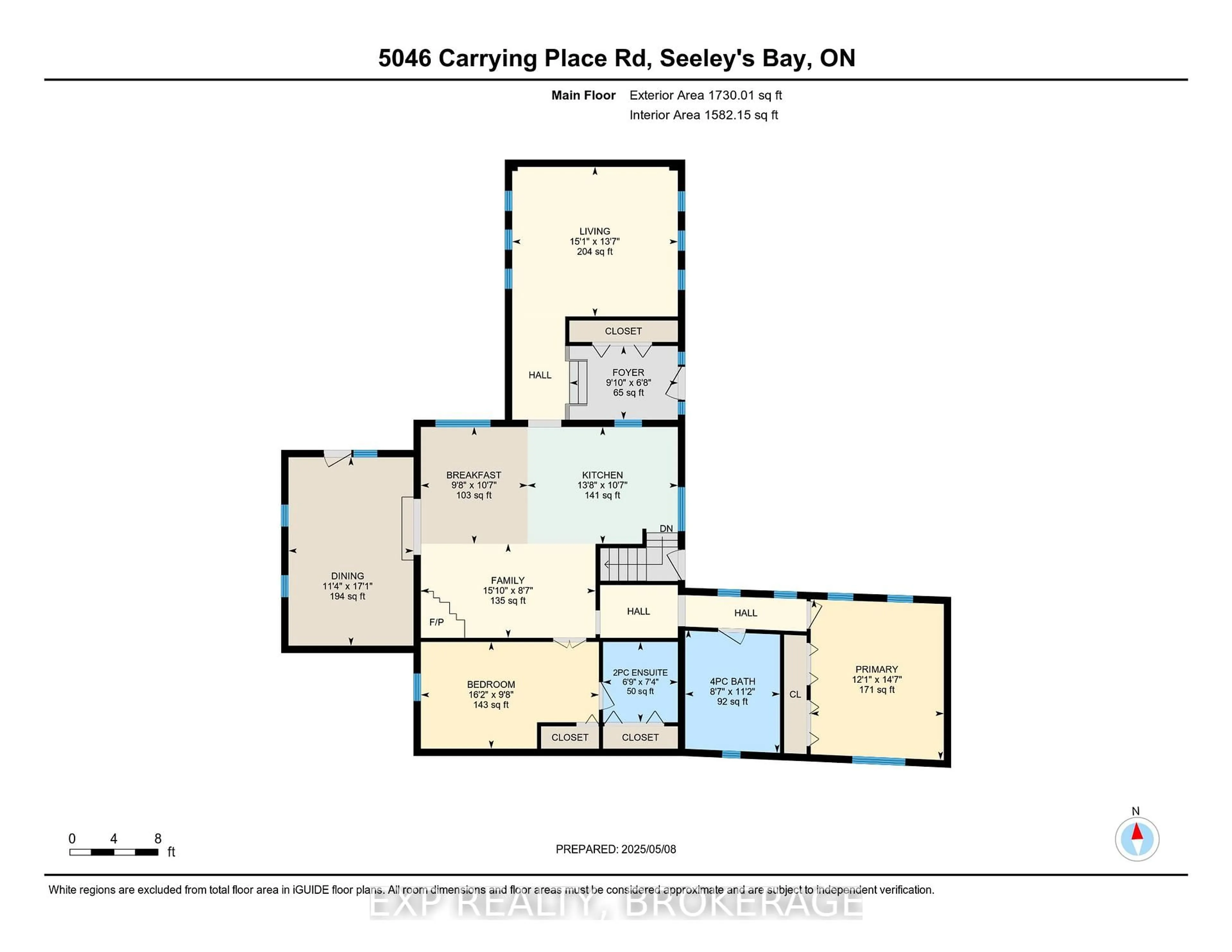 Floor plan for 5046 CARRYING PLACE Rd, Battersea Ontario K0H 1H0