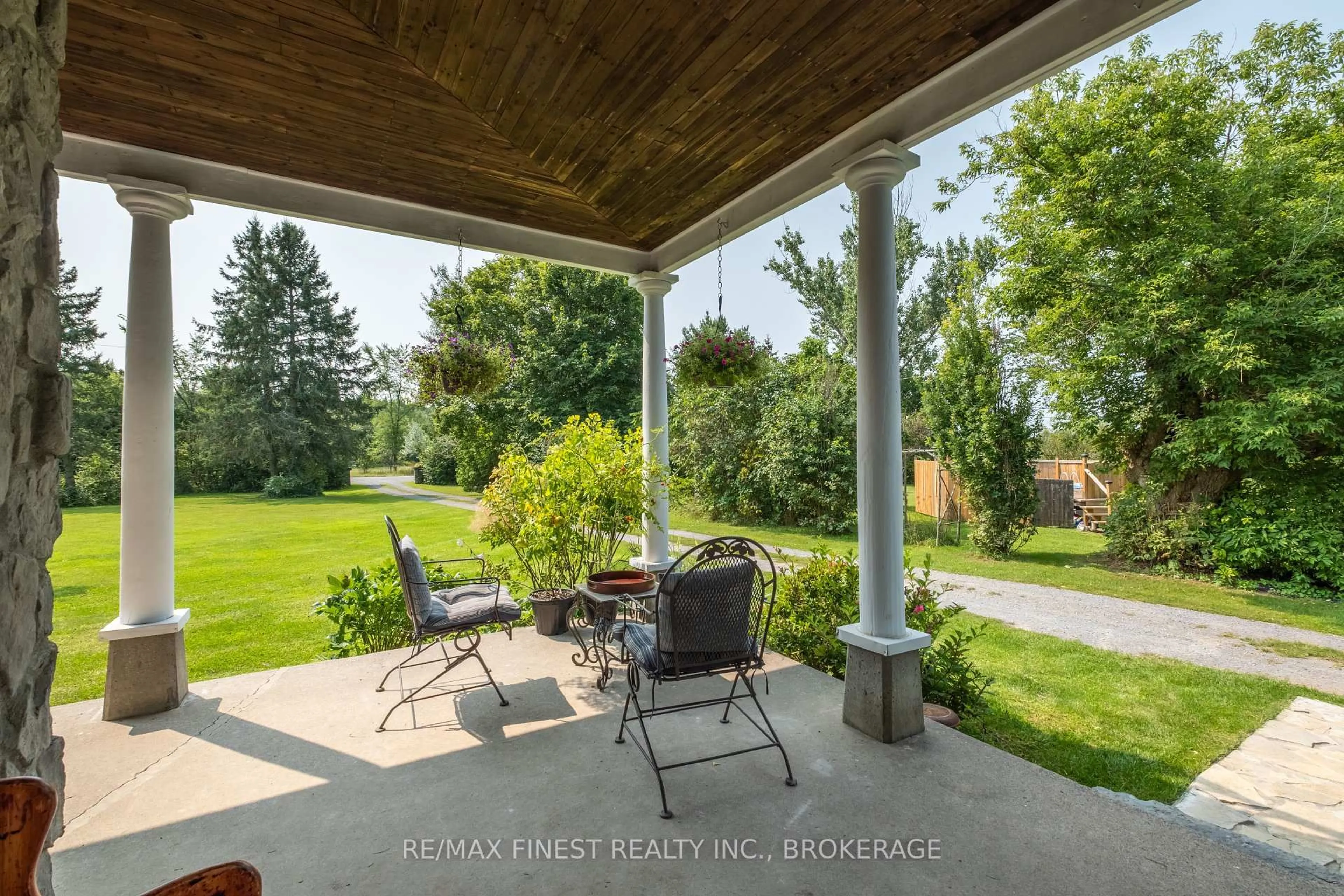 Patio, street for 4902 PETWORTH Rd, Harrowsmith Ontario K0H 1V0