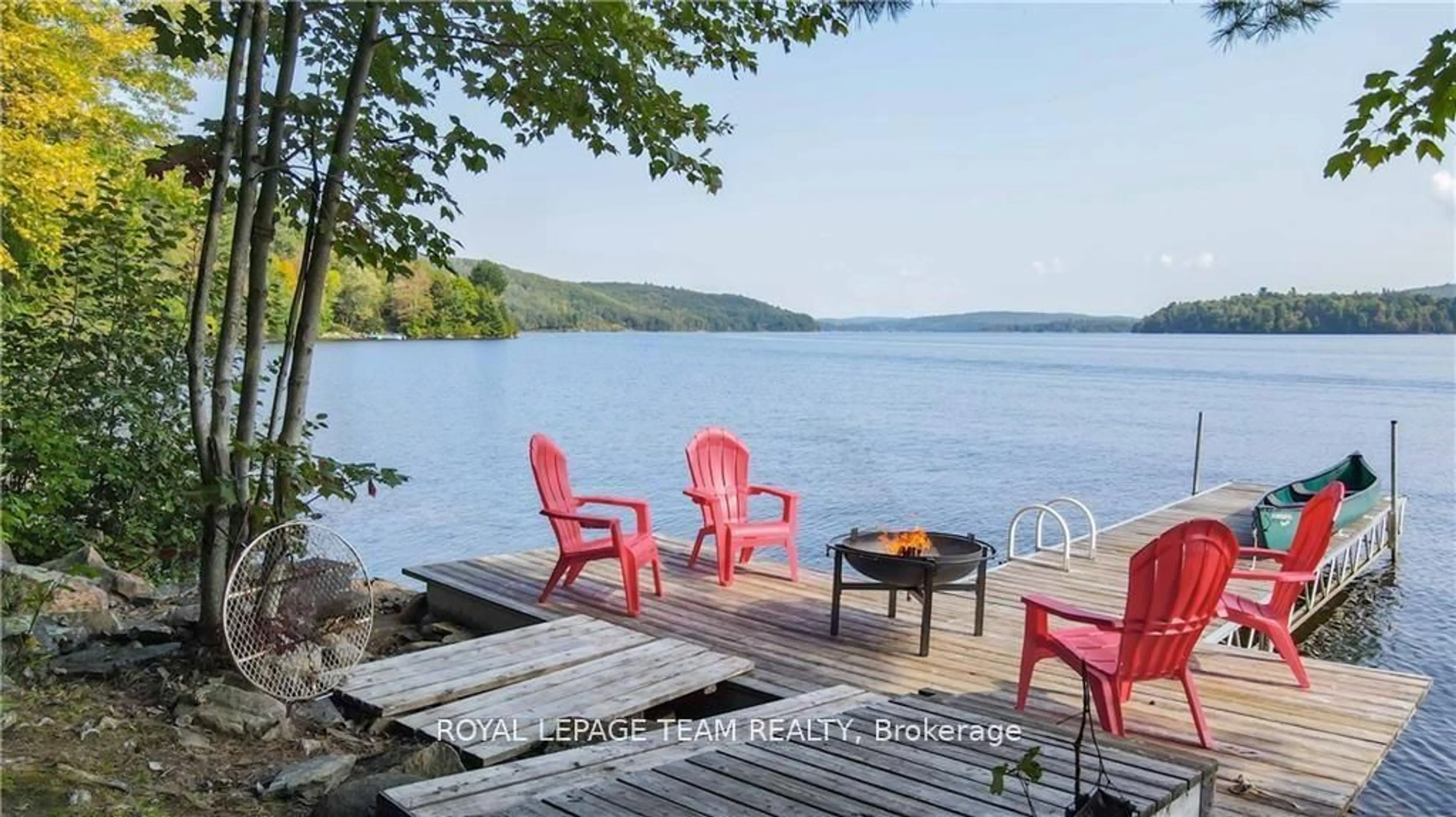 Patio, water/lake/river/ocean view for 1862 River Rd, Barry's Bay Ontario K0J 1B0