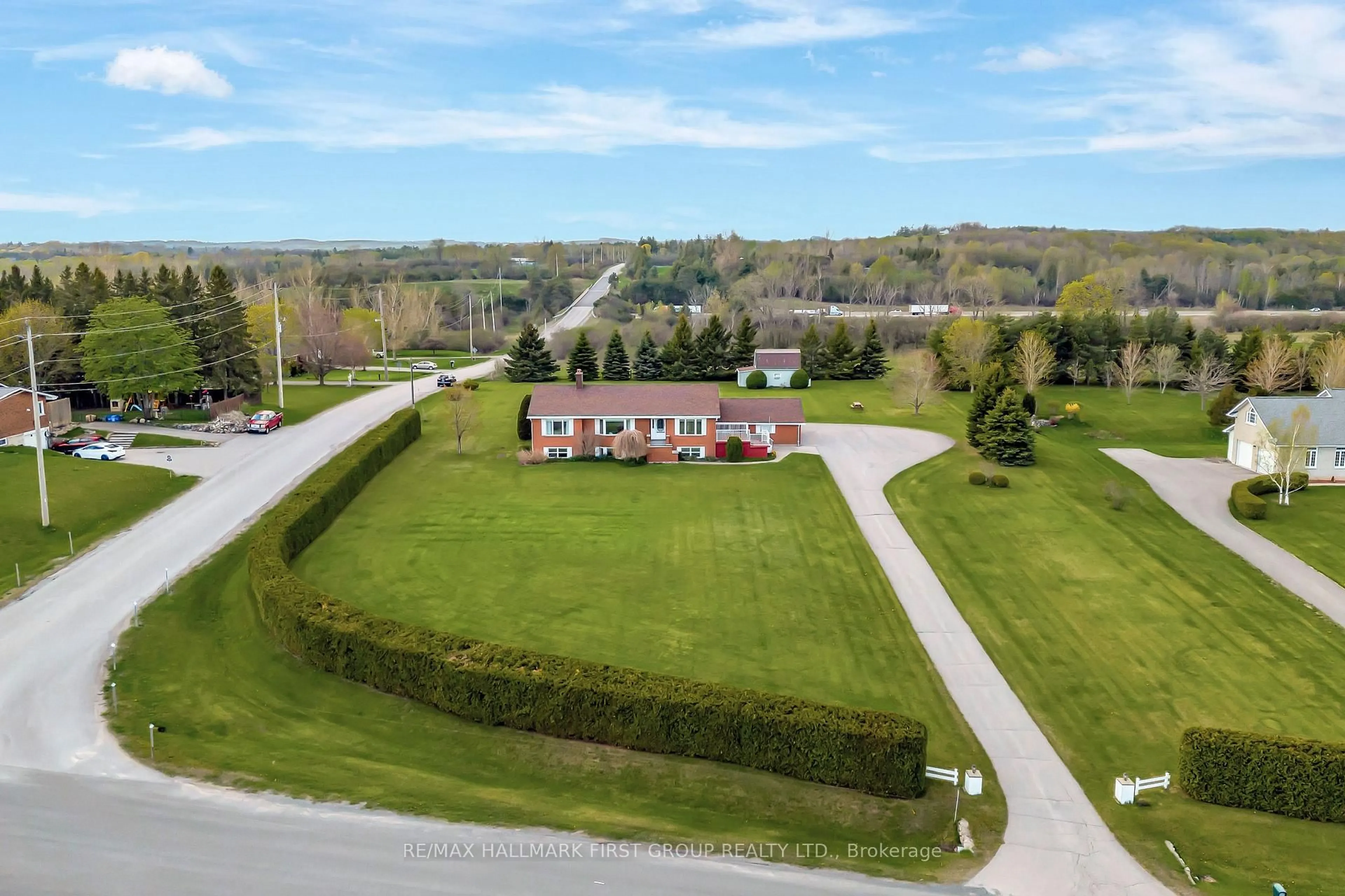 A pic from outside/outdoor area/front of a property/back of a property/a pic from drone, unknown for 9128 Danforth Rd, Cobourg Ontario K9A 4J8