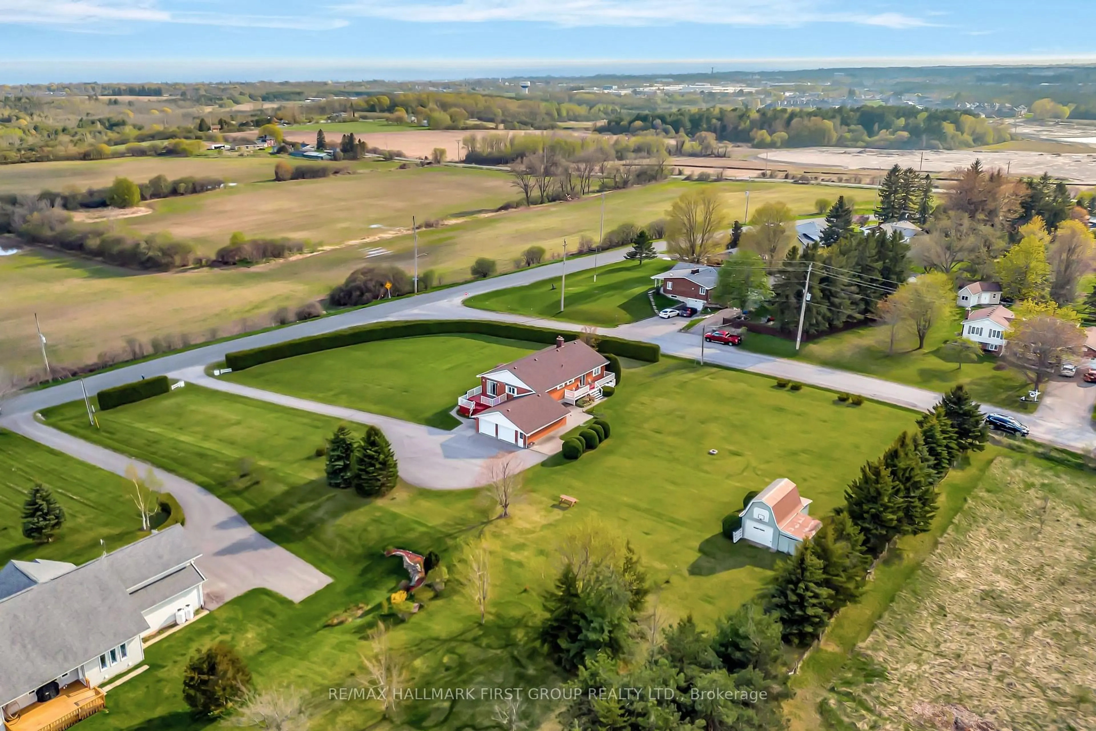 A pic from outside/outdoor area/front of a property/back of a property/a pic from drone, unknown for 9128 Danforth Rd, Cobourg Ontario K9A 4J8