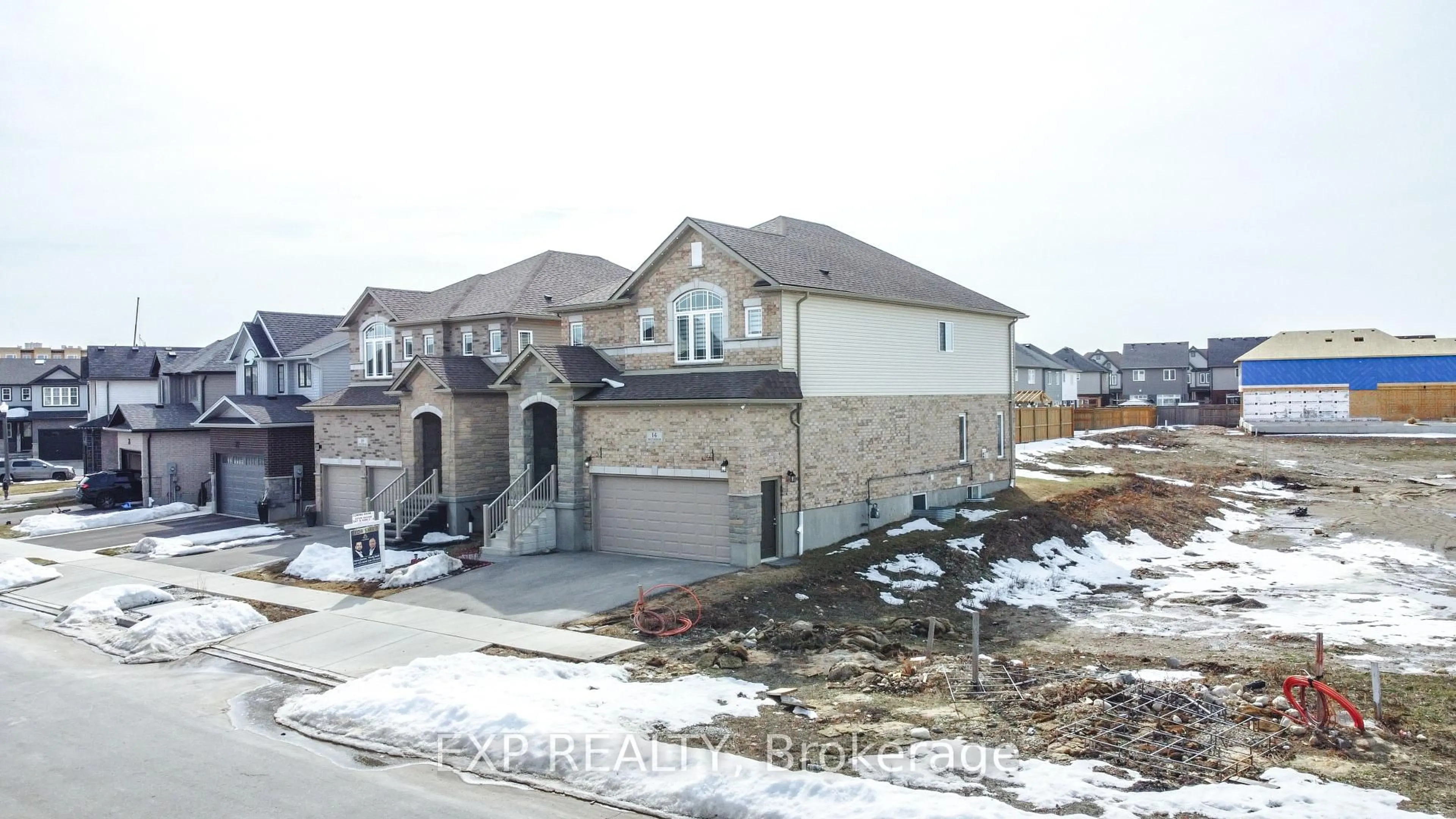 Home with brick exterior material, street for 14 WATERBOW Tr, Kitchener Ontario N2A 0K7