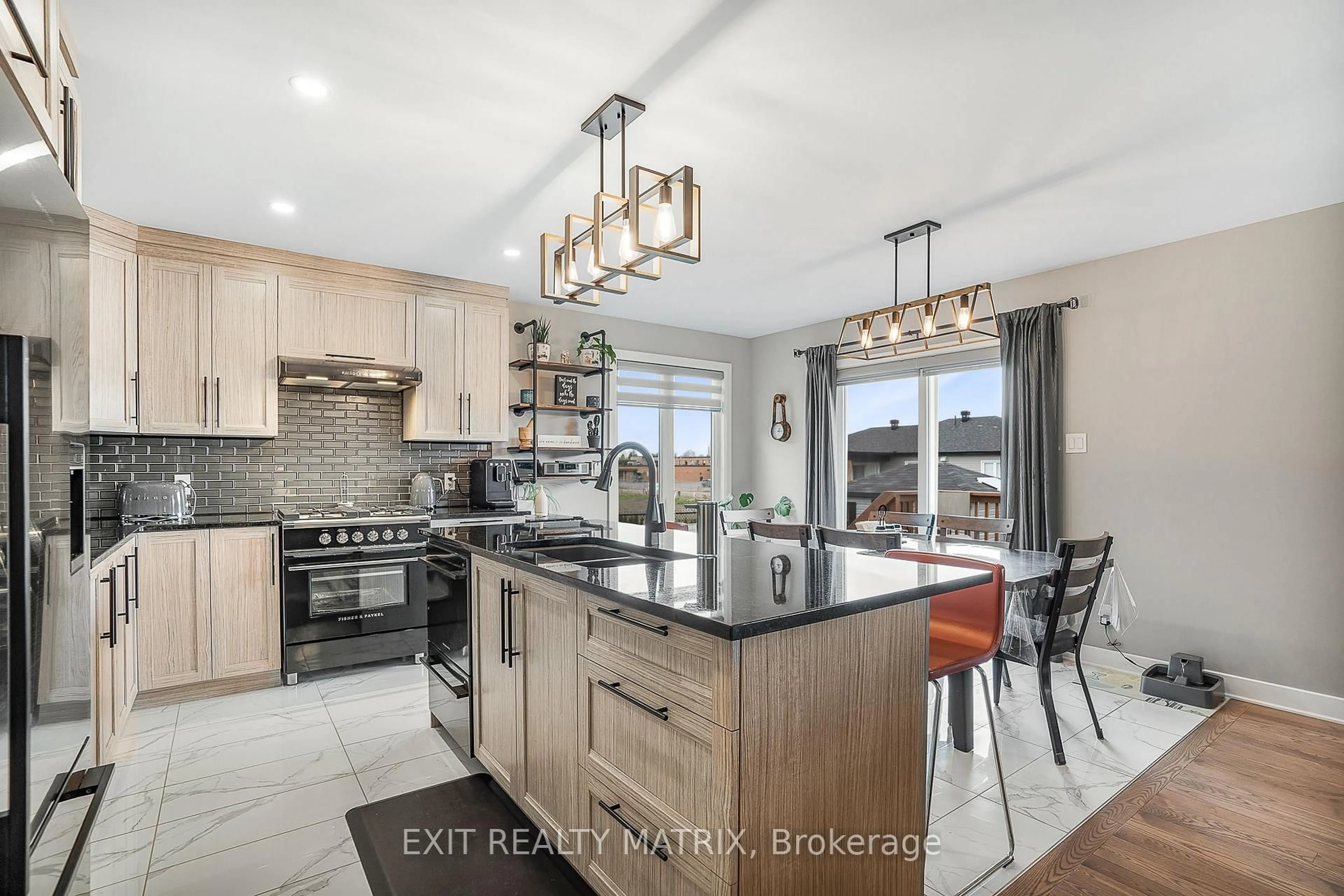 Open concept kitchen, ceramic/tile floor for 711 Lafrance Cres, Hawkesbury Ontario K6A 3W9