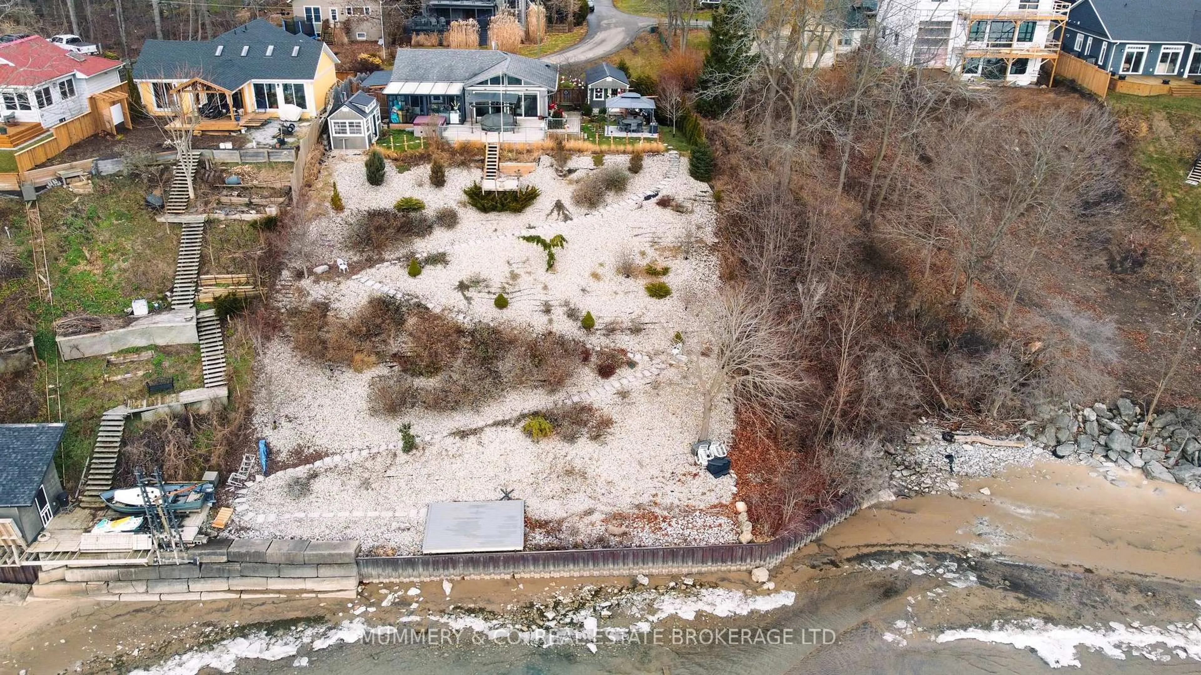 A pic from outside/outdoor area/front of a property/back of a property/a pic from drone, water/lake/river/ocean view for 2023 Maple Blvd, Norfolk Ontario N0A 1N2