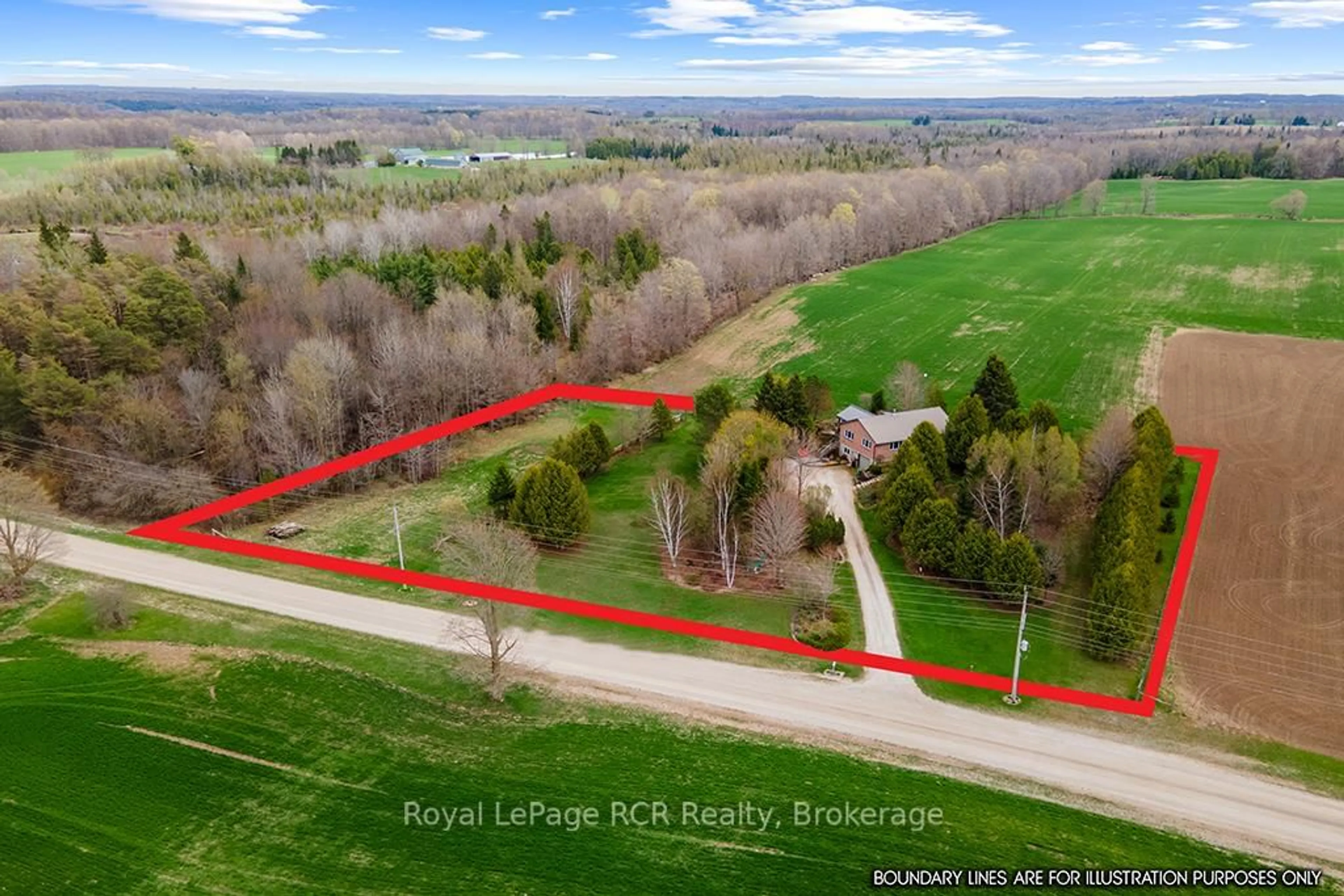 A pic from outside/outdoor area/front of a property/back of a property/a pic from drone, water/lake/river/ocean view for 465146 Concession 12A Concession, Grey Highlands Ontario N0C 1H0