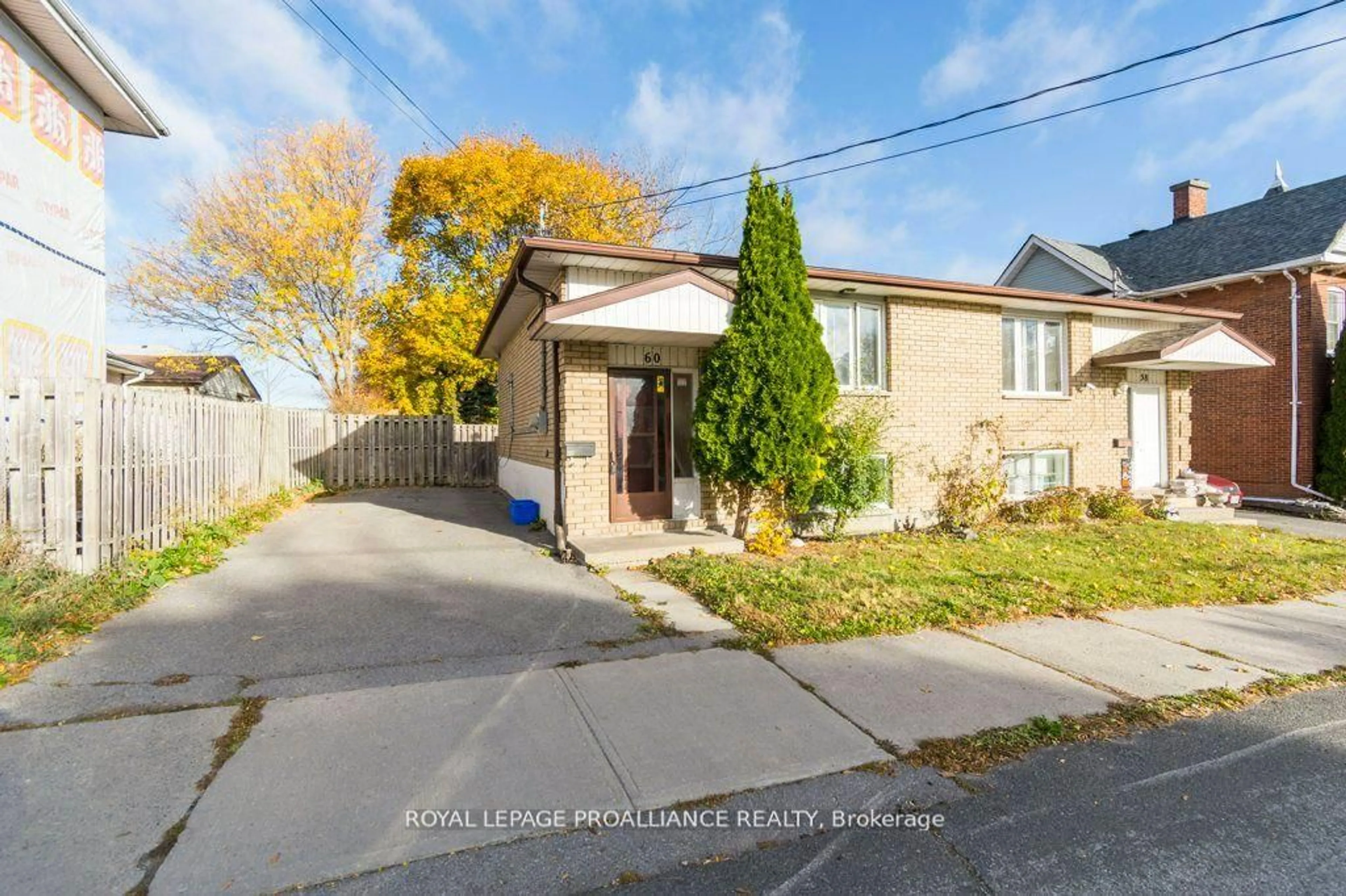 A pic from outside/outdoor area/front of a property/back of a property/a pic from drone, street for 60 Catharine St, Belleville Ontario K8P 1L7