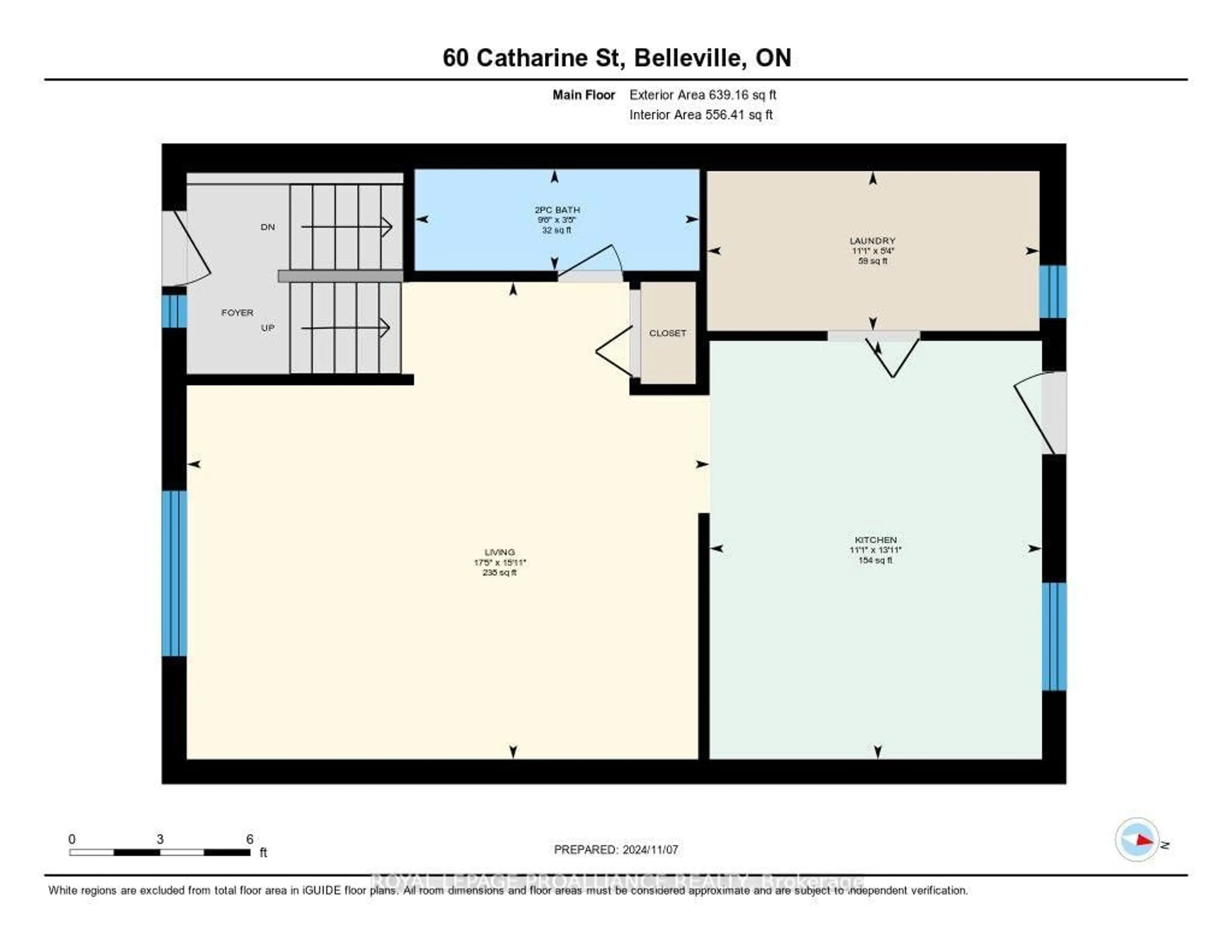 Floor plan for 60 Catharine St, Belleville Ontario K8P 1L7