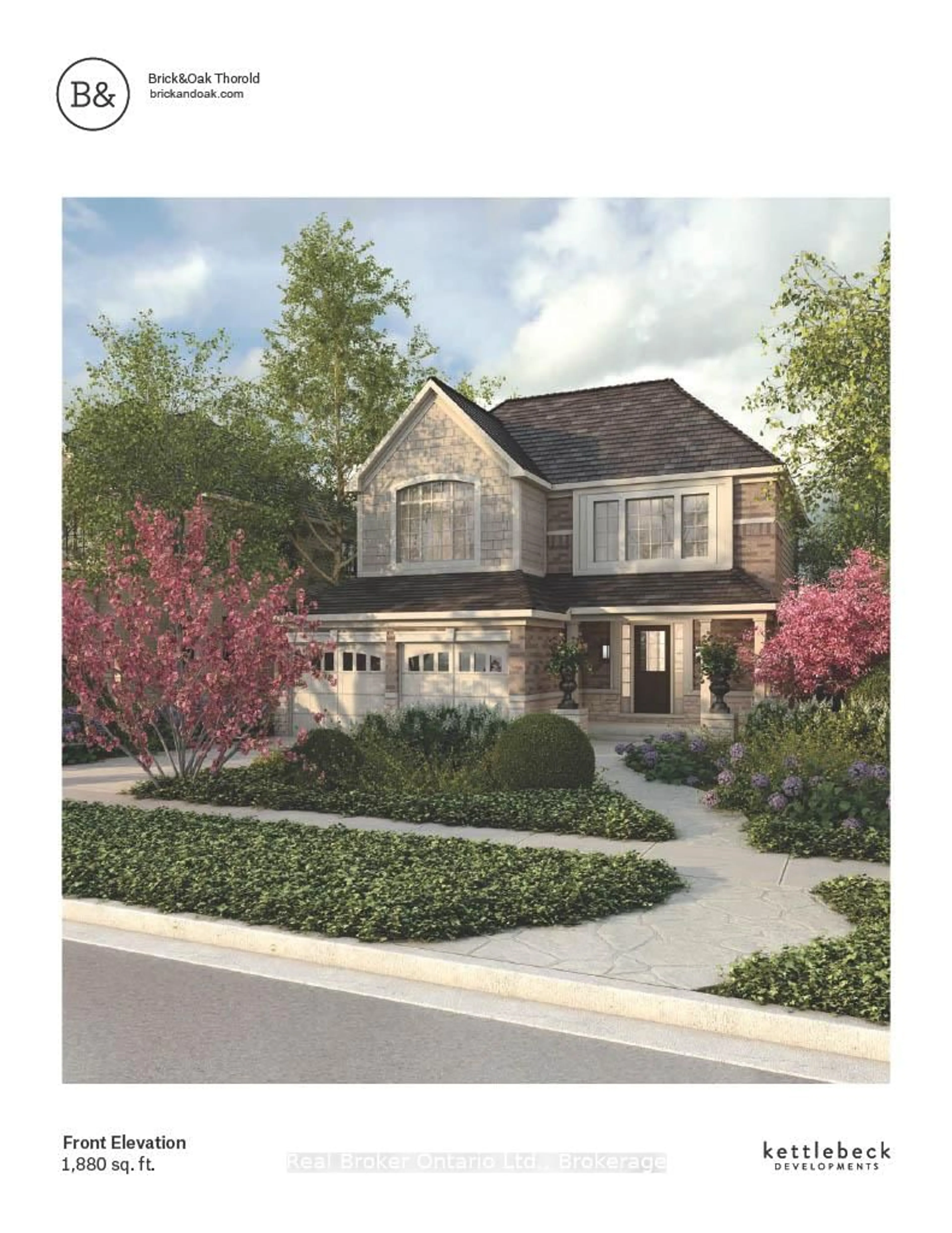 Home with brick exterior material, street for 16 Venture Way, Thorold Ontario L2V 0G9
