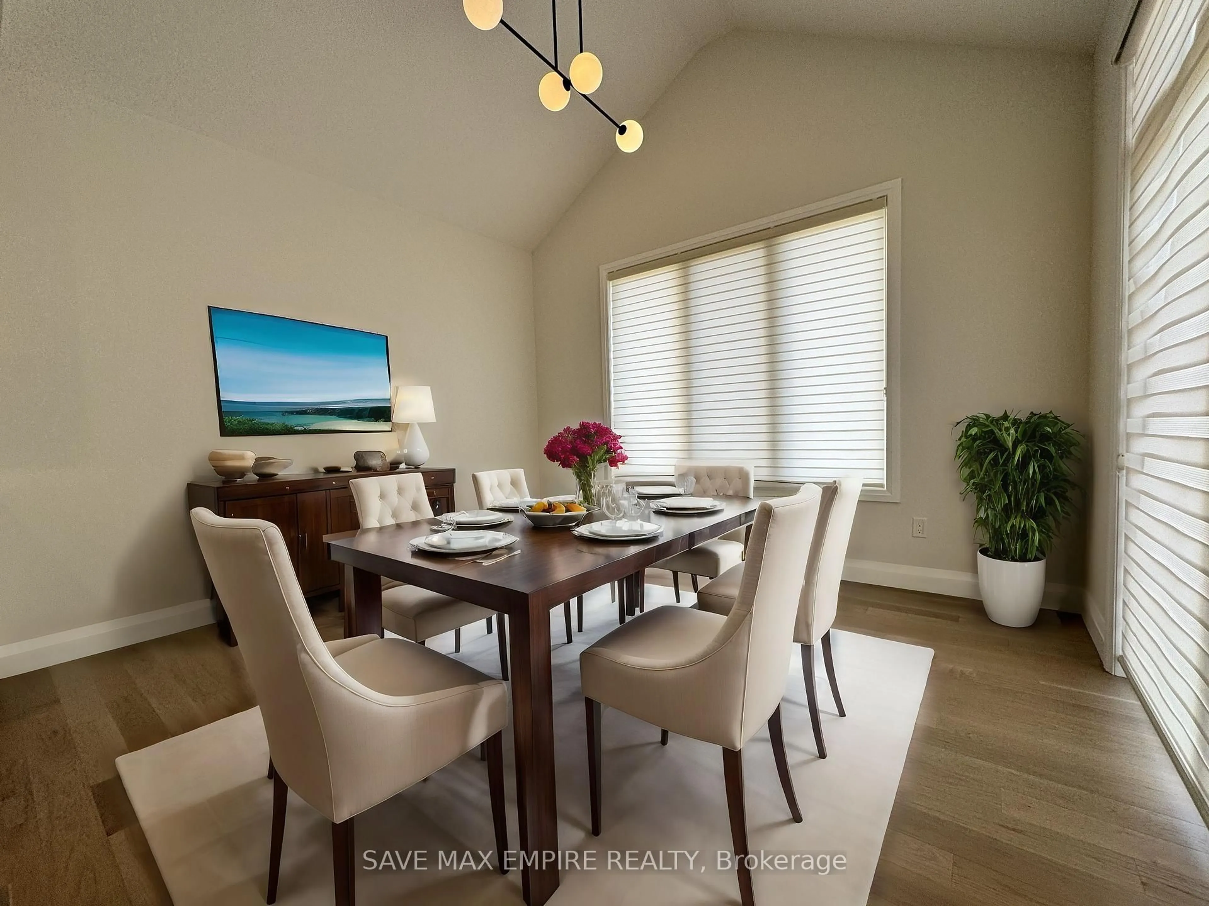 Dining room, wood/laminate floor for 53 Keba Cres, Tillsonburg Ontario N4G 0K9