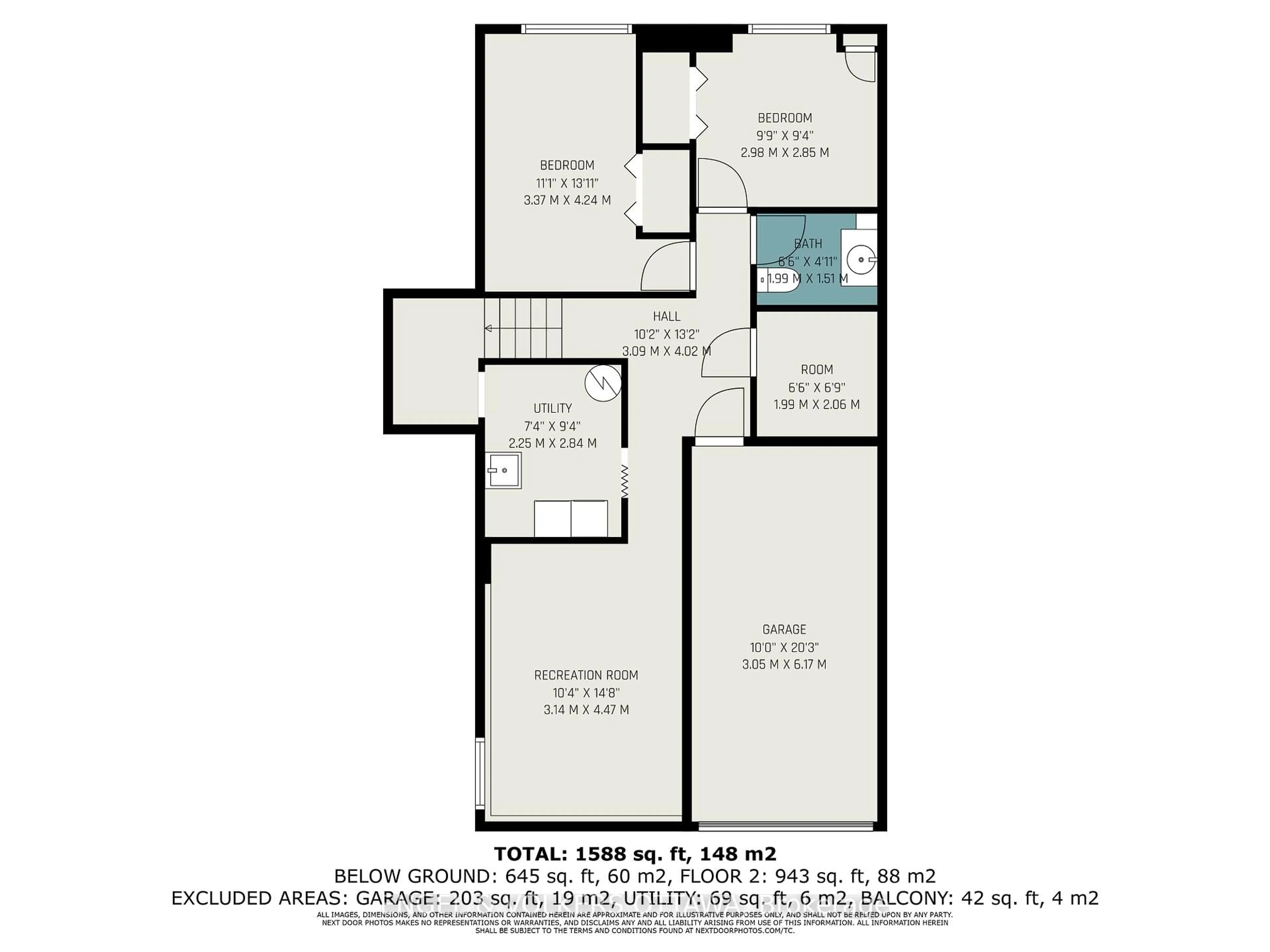 Floor plan for 1805 Applegrove Crt, Gloucester Ontario K1J 6S4