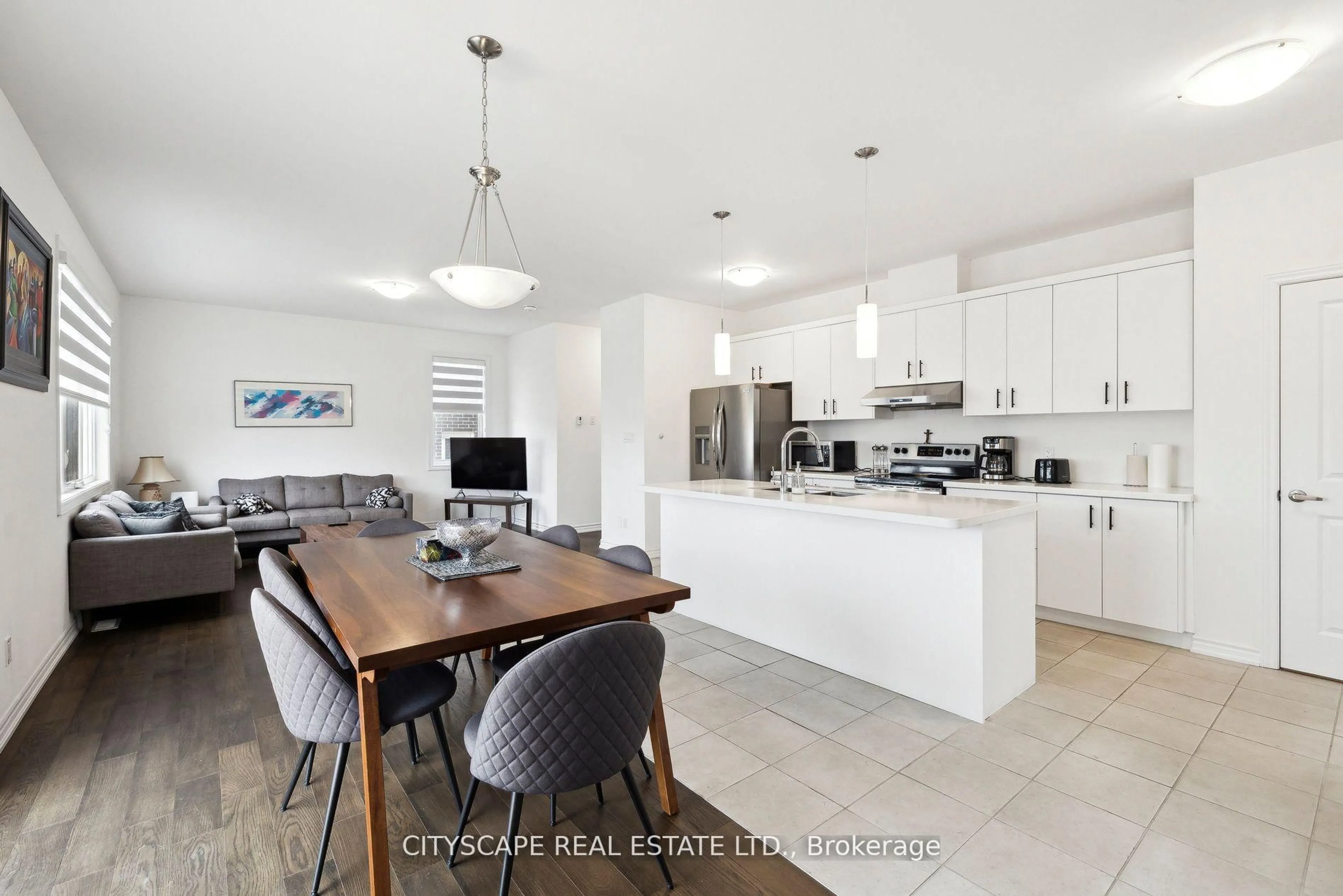 Open concept kitchen, ceramic/tile floor for 7884 Seabiscuit Dr, Niagara Falls Ontario L2H 3T9