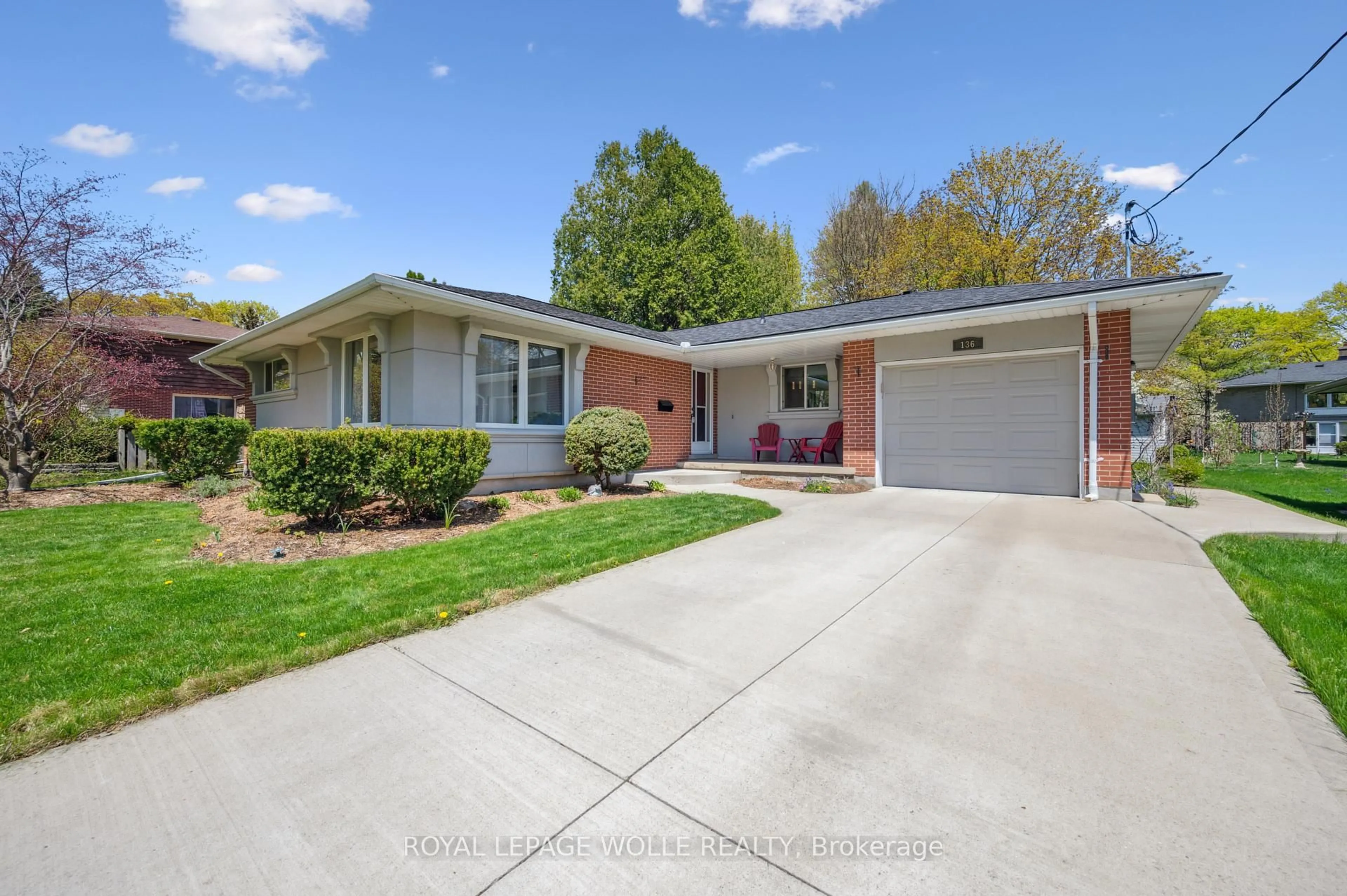 Home with brick exterior material, street for 136 Warren Rd, Kitchener Ontario N2M 4T7
