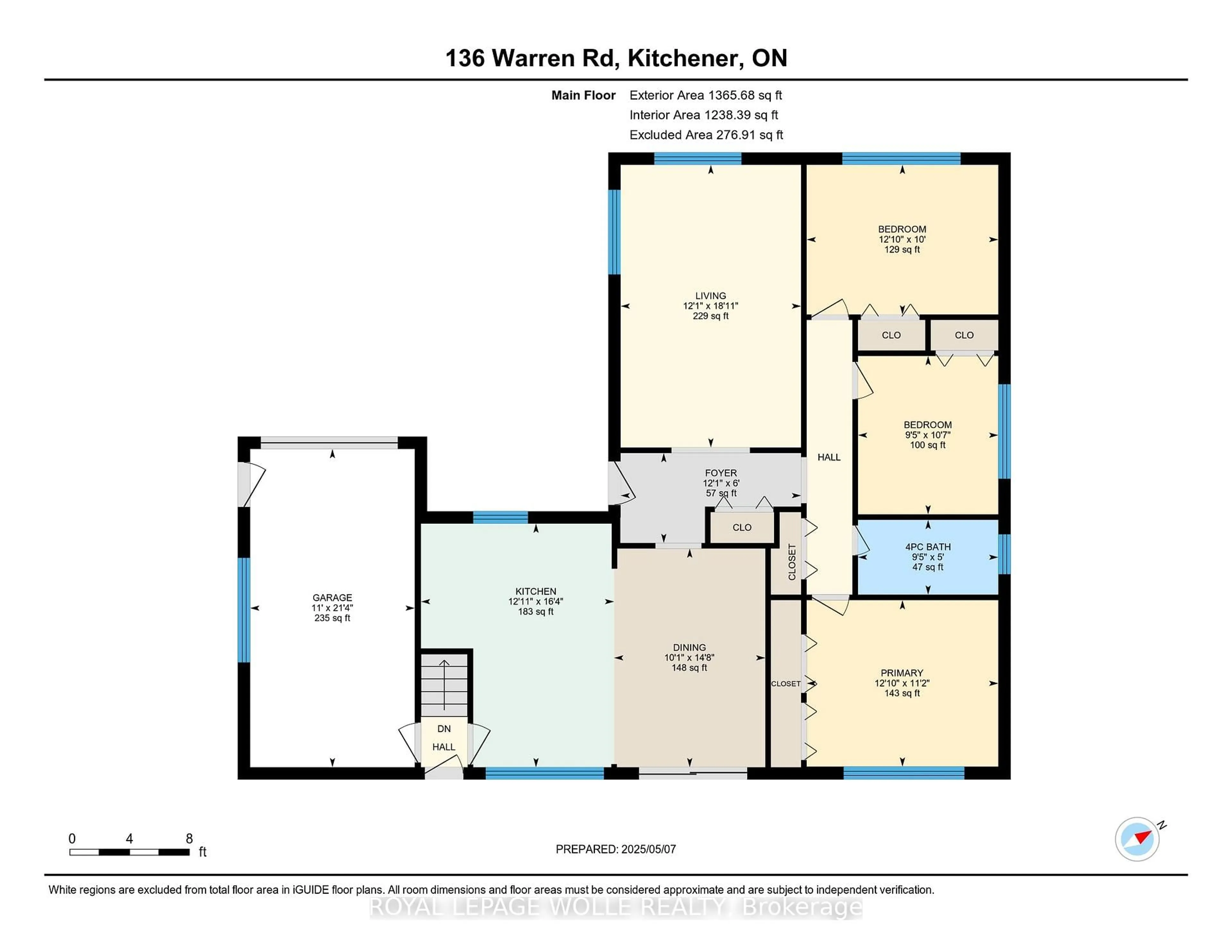 Floor plan for 136 Warren Rd, Kitchener Ontario N2M 4T7