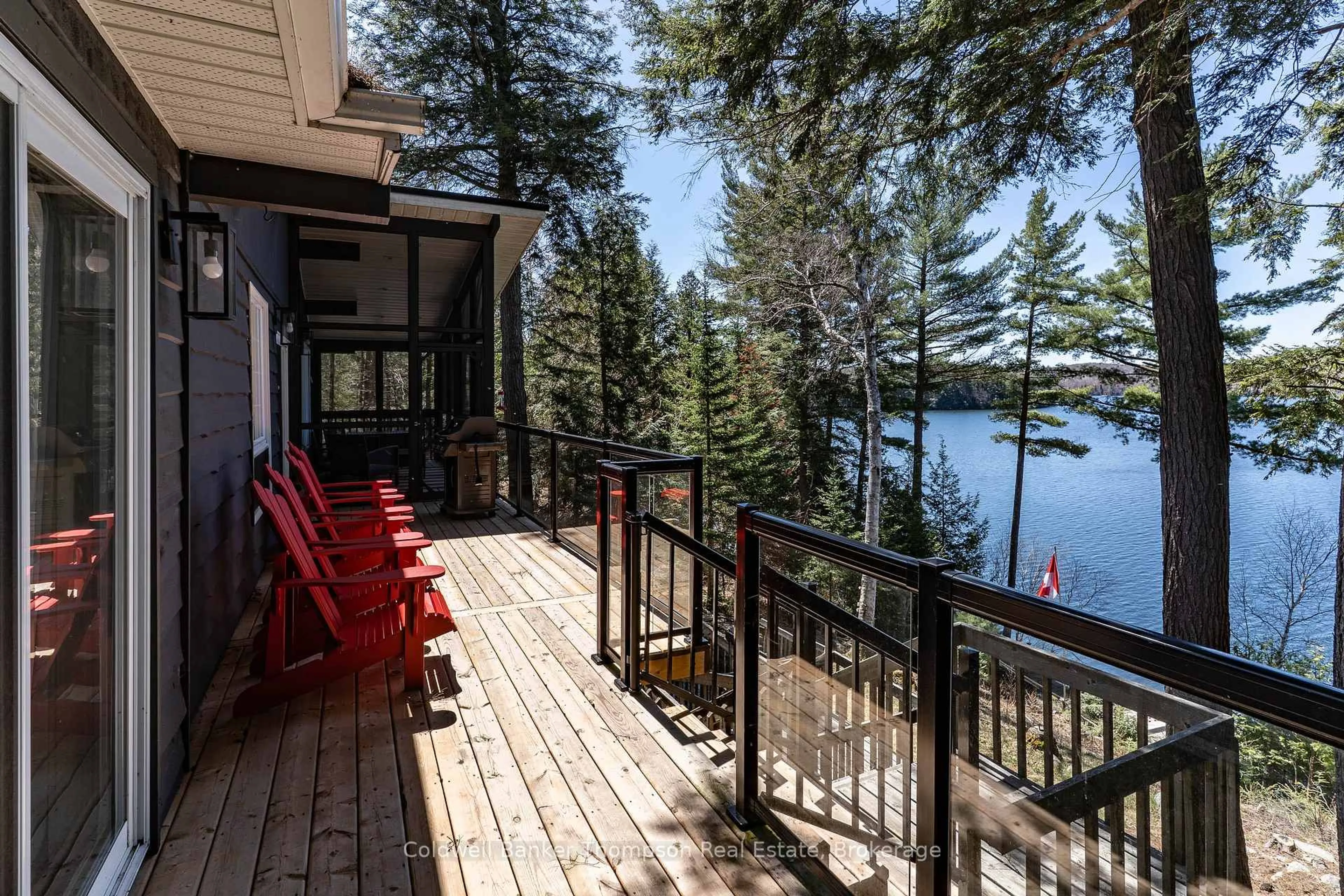 Patio, water/lake/river/ocean view for 354 Skyline Dr, Armour Ontario P0A 1Y0