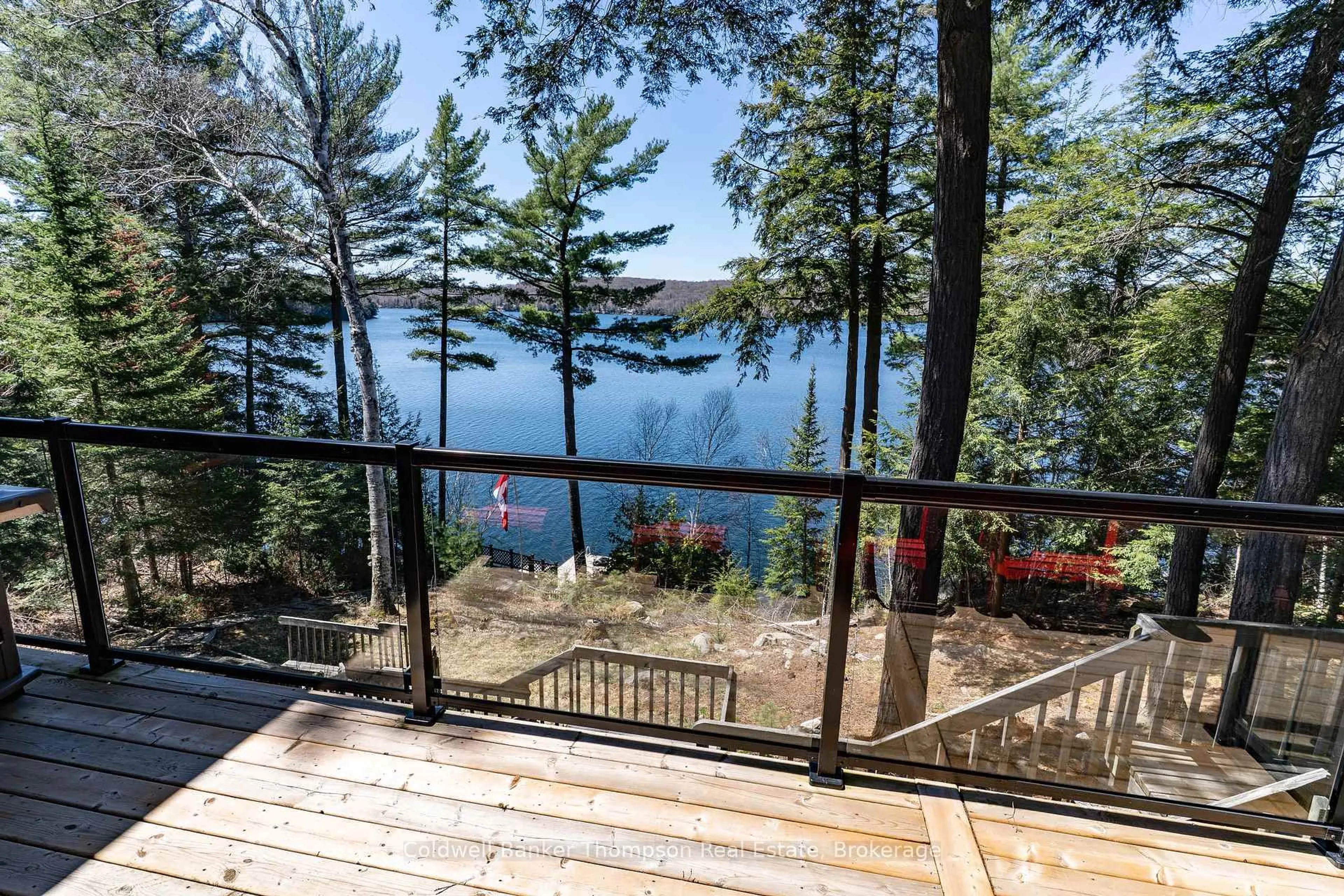 Patio, water/lake/river/ocean view for 354 Skyline Dr, Armour Ontario P0A 1Y0