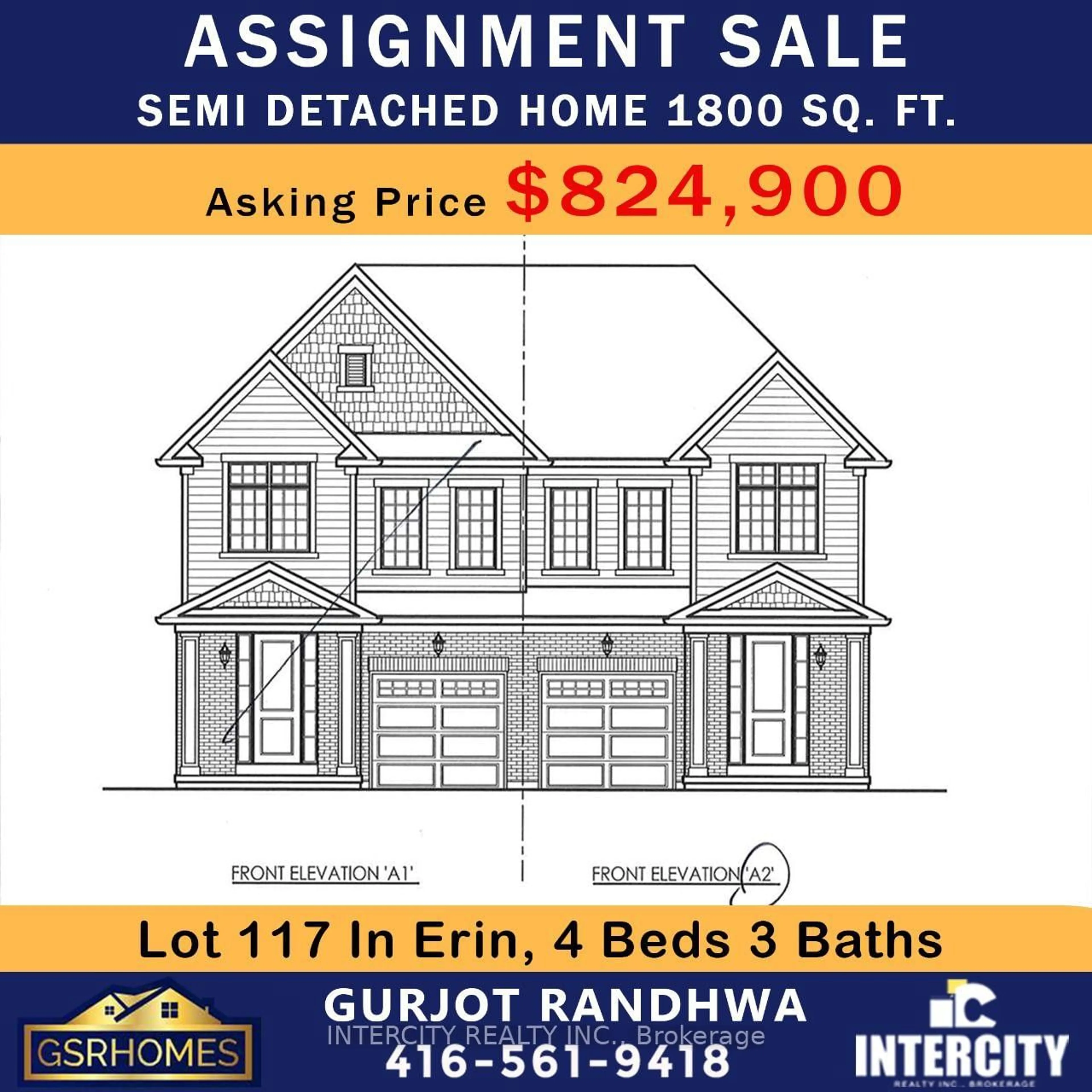 Unknown for Lot 117 Sanders Rd, Erin Ontario N0B 1T0