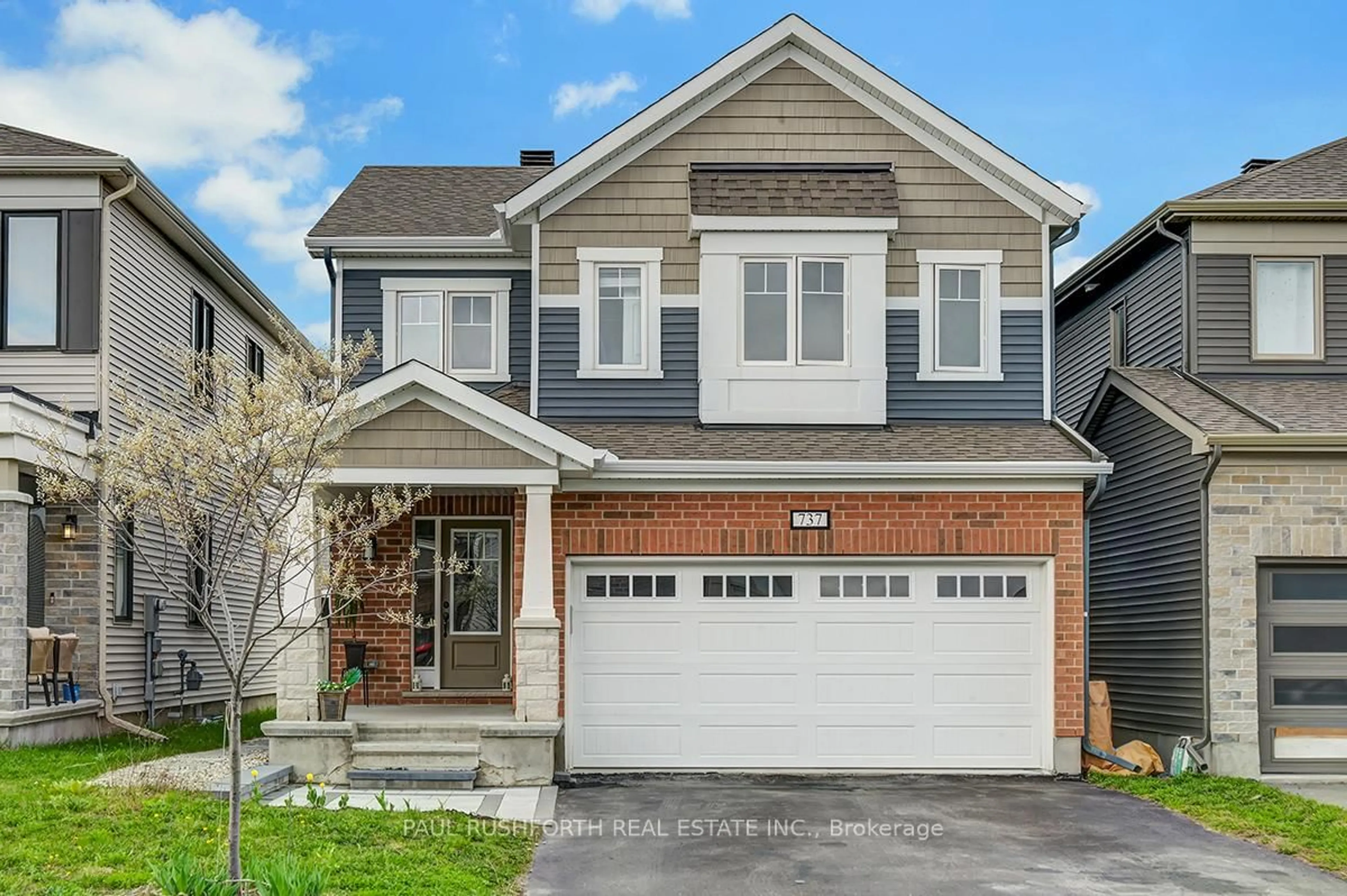 Home with brick exterior material, street for 737 Brittanic Rd, Ottawa Ontario K2V 0N7