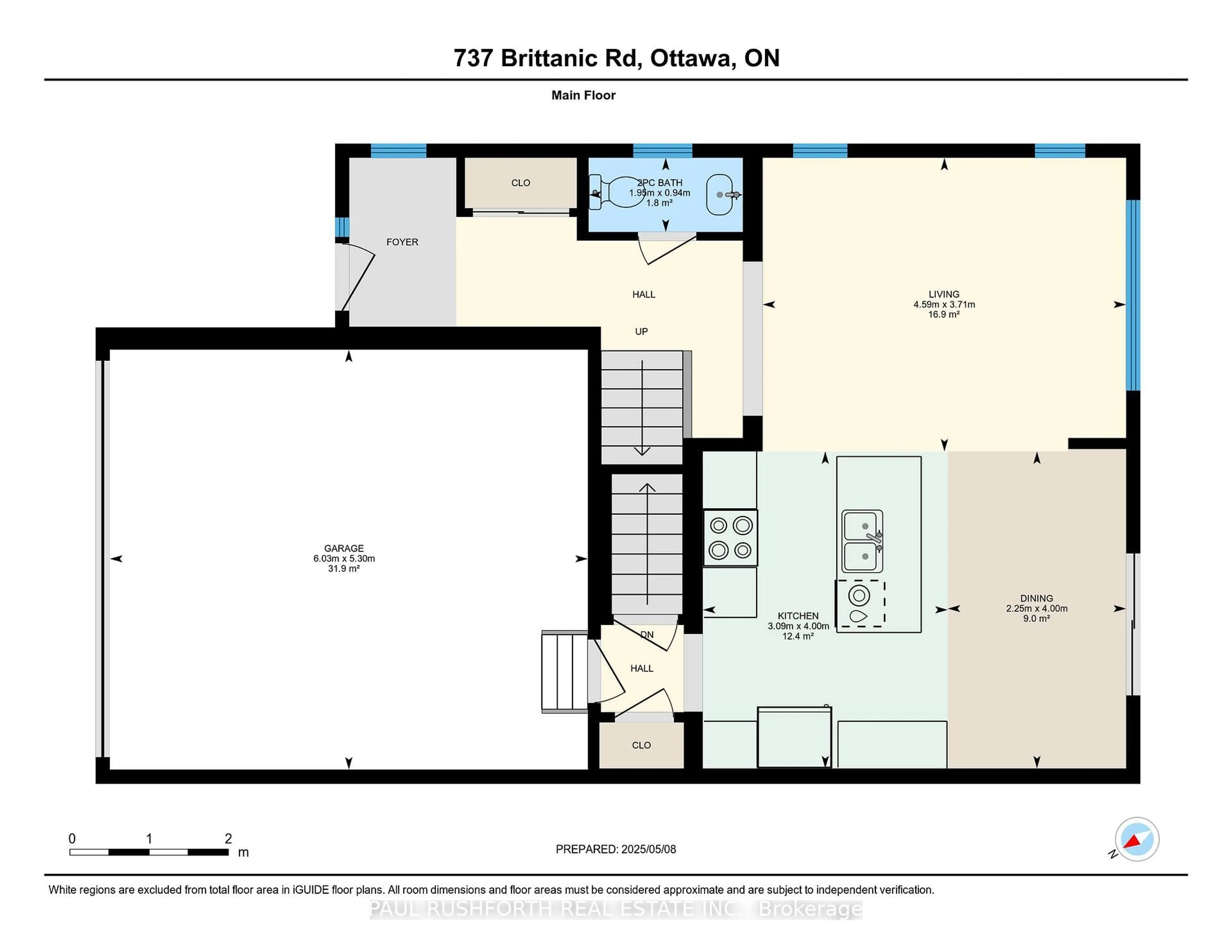 Floor plan for 737 Brittanic Rd, Ottawa Ontario K2V 0N7
