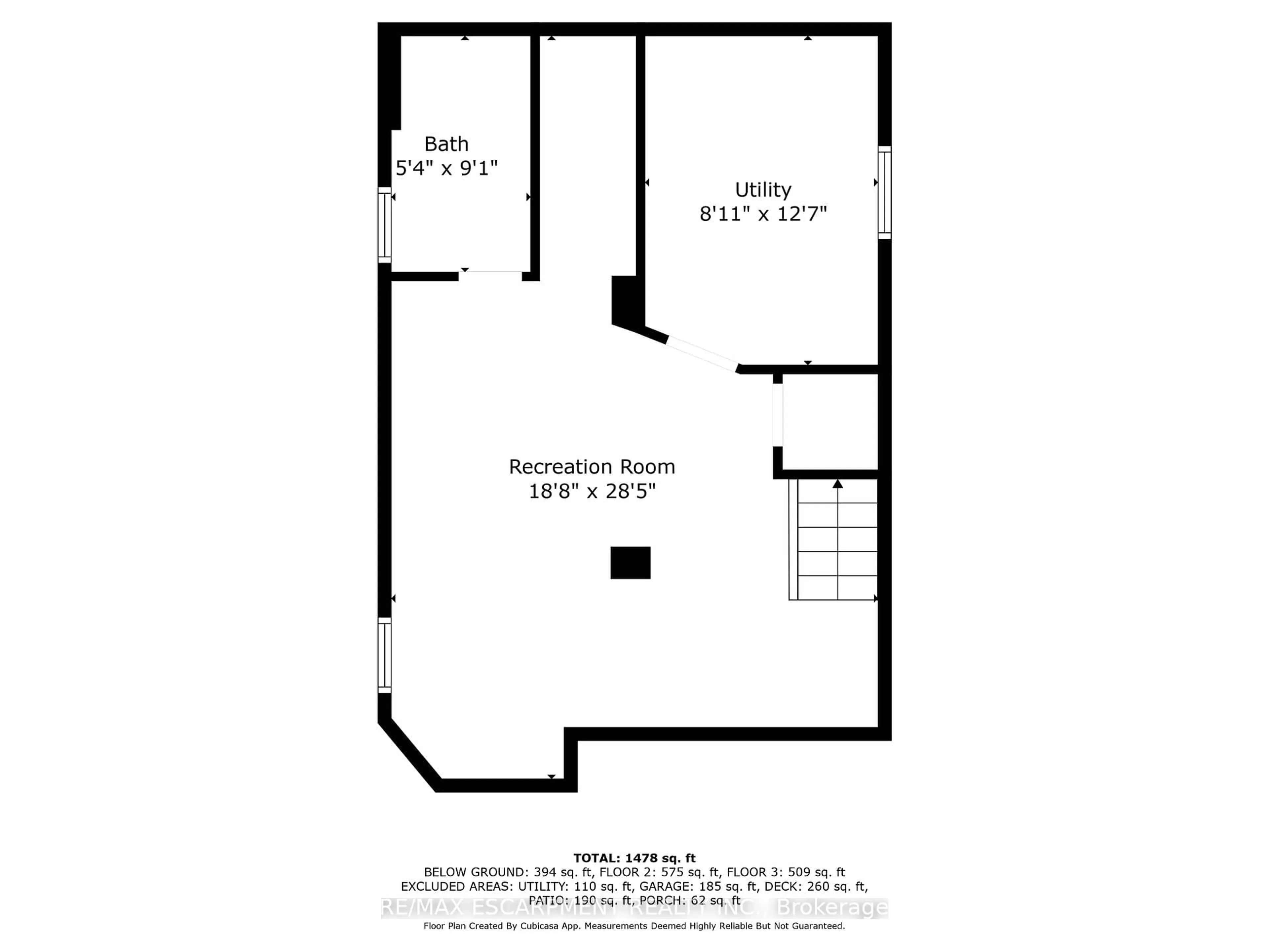 Floor plan for 11 Huxley Ave, Hamilton Ontario L8K 2P5