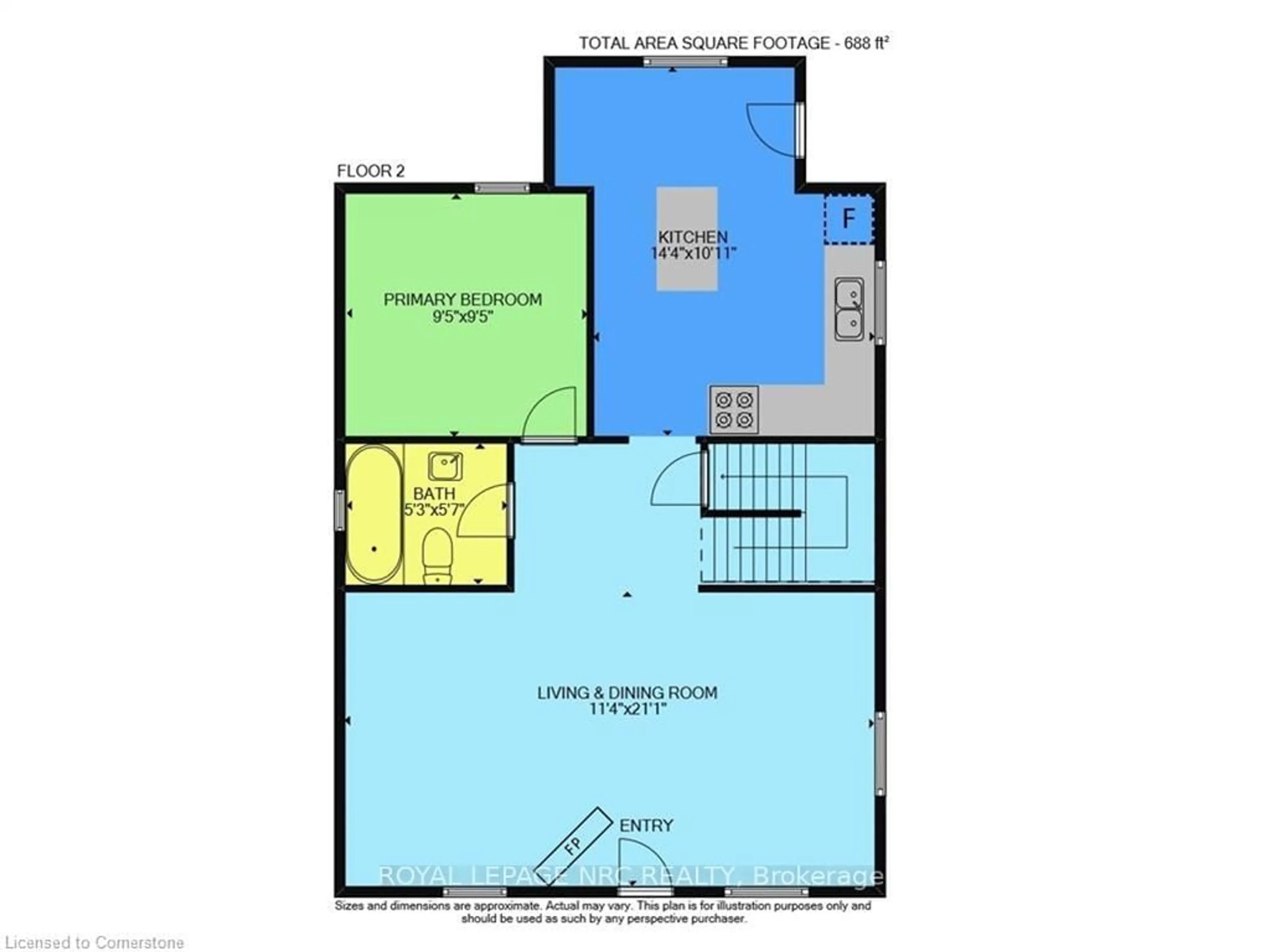 Floor plan for 84 Bell St, Port Colborne Ontario L3K 1H6