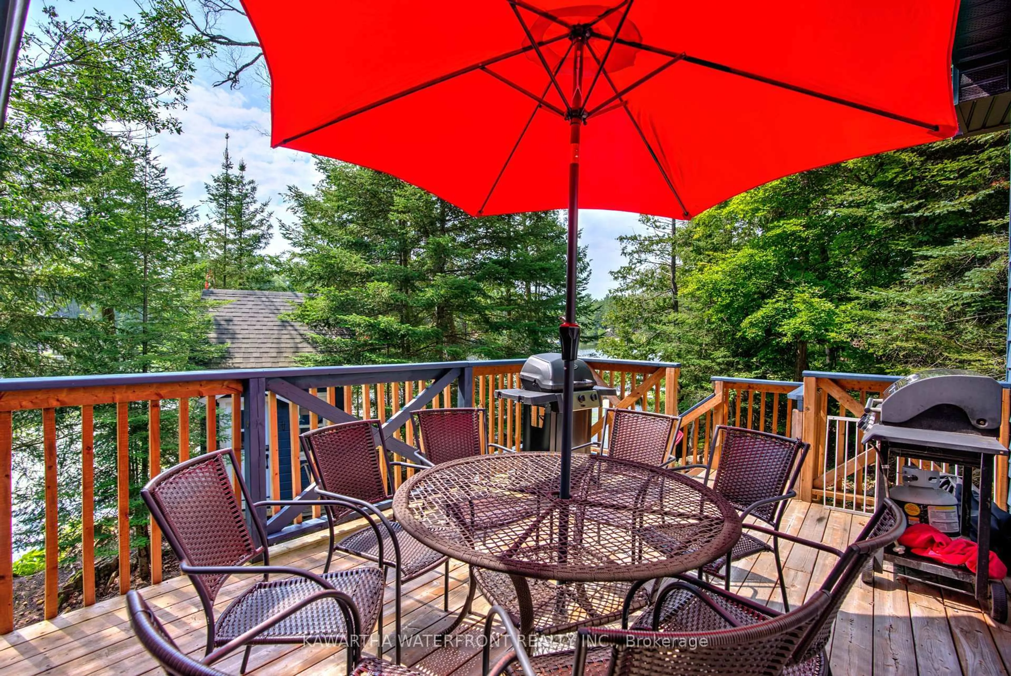 Patio, water/lake/river/ocean view for 138 Hill Dr, Trent Lakes Ontario K0L 1J0
