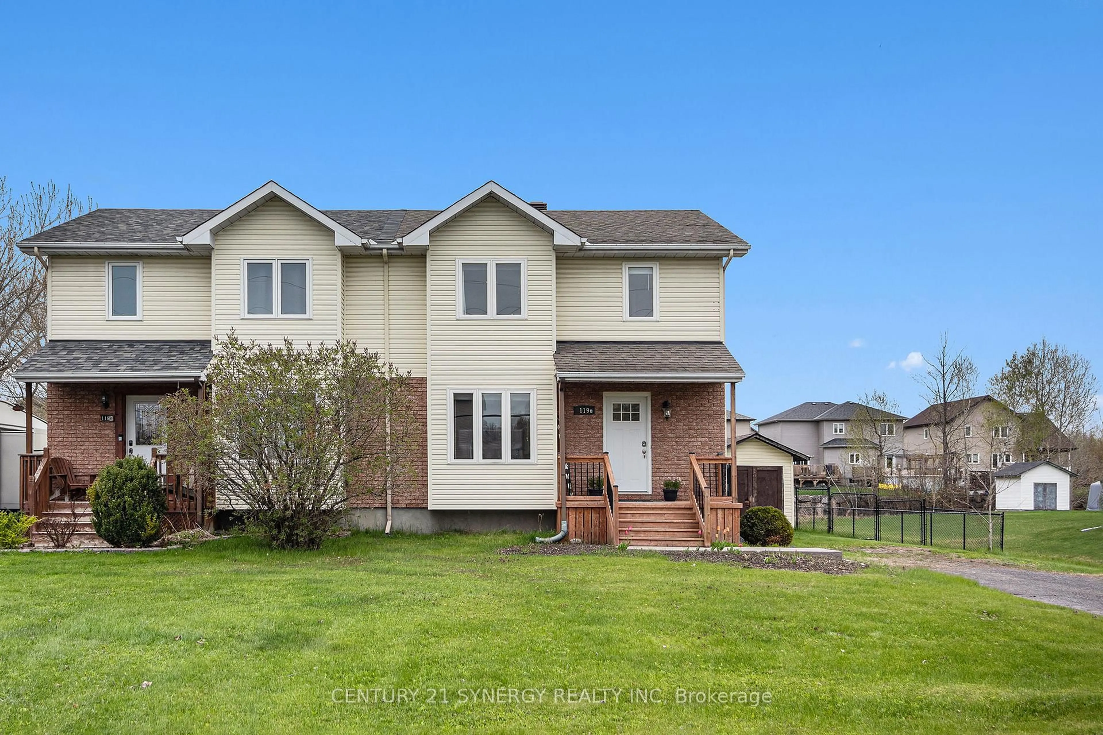Home with vinyl exterior material, street for 119A Bourdeau Blvd, The Nation Ontario K0A 2M0