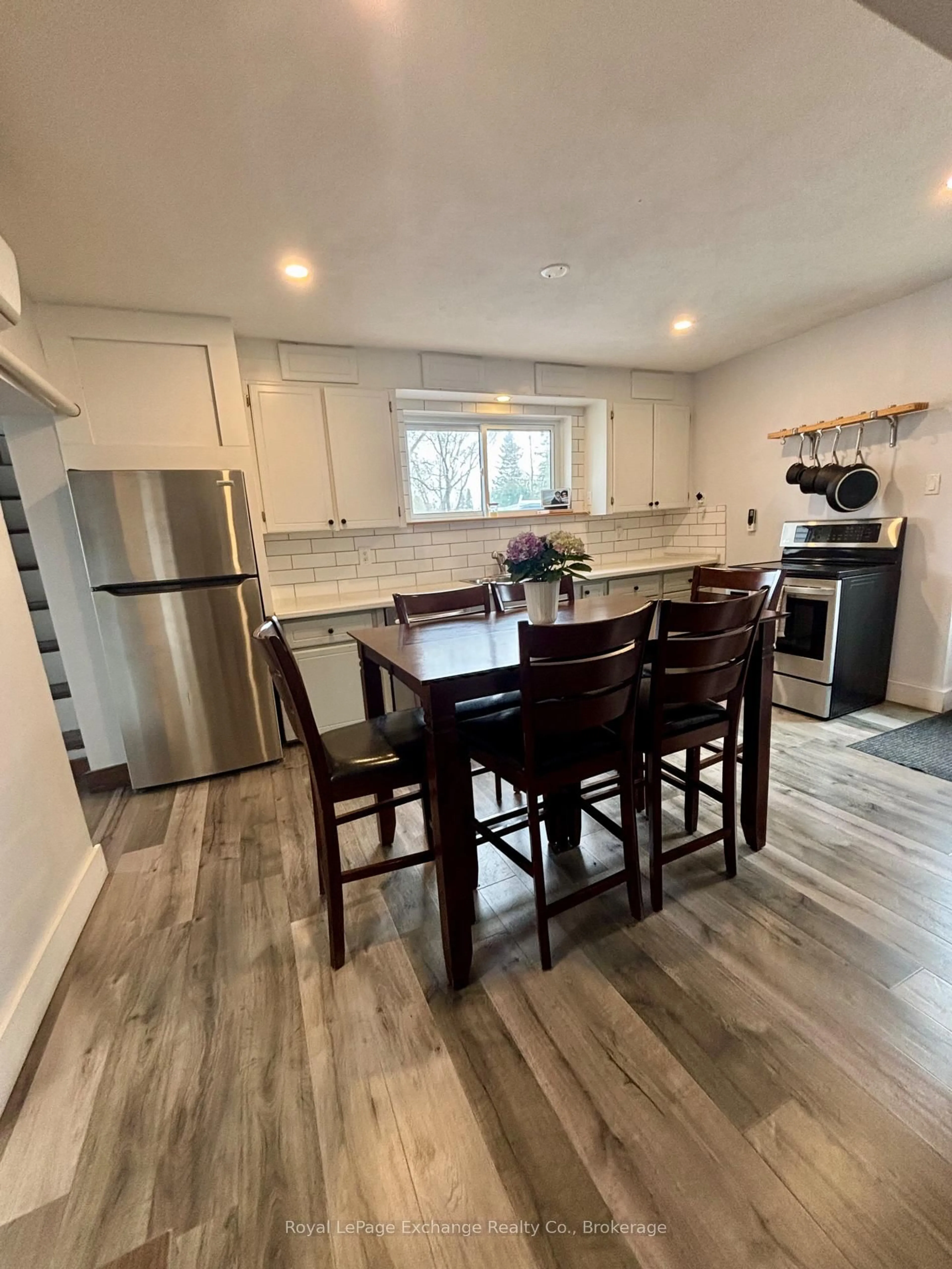 Open concept kitchen, wood/laminate floor for 59 KING St, Kincardine Ontario N0G 2T0