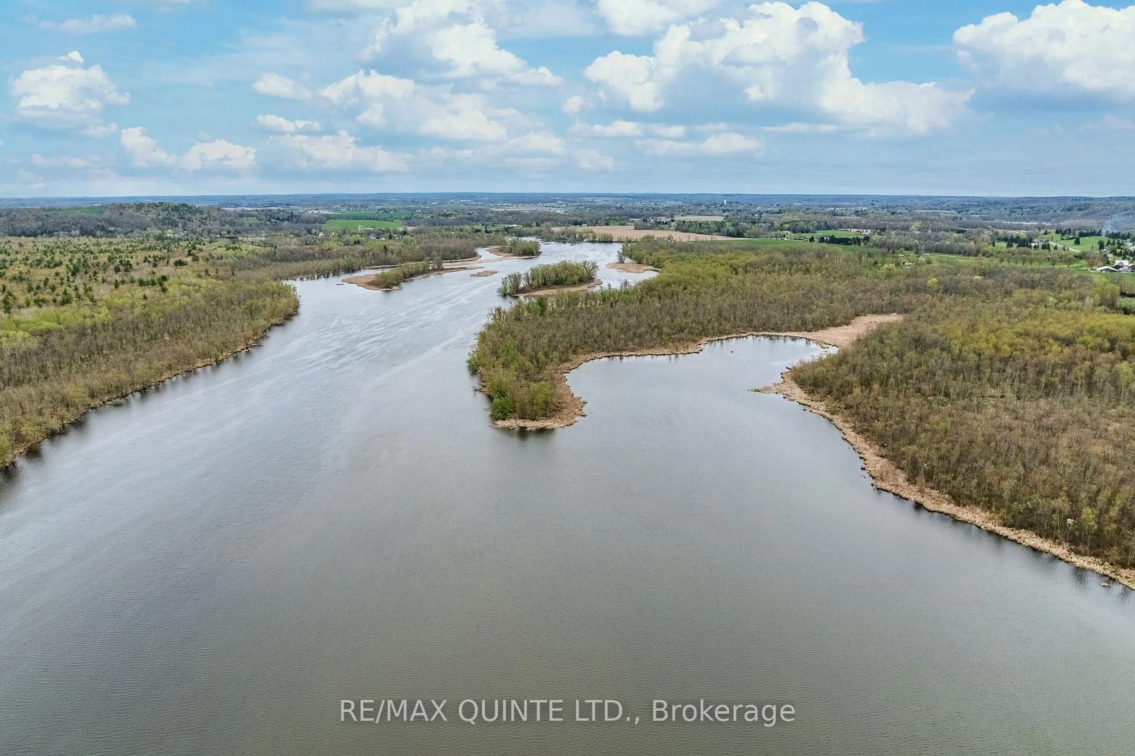 A pic from outside/outdoor area/front of a property/back of a property/a pic from drone, water/lake/river/ocean view for 1081 Frankford-Stirling Rd, Hastings Ontario K0K 2C0