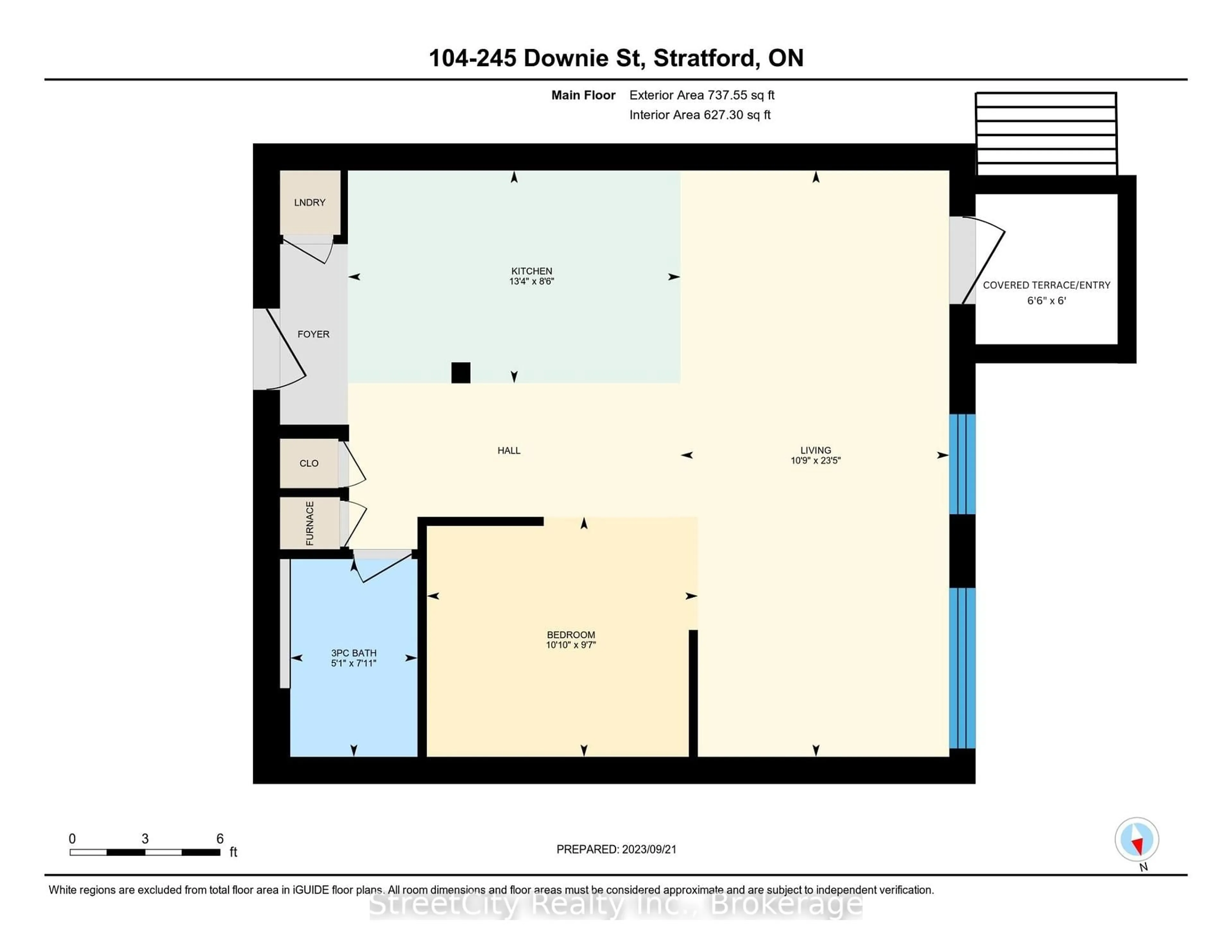 Floor plan for 245 Downie St #104, Stratford Ontario N5A 1X5