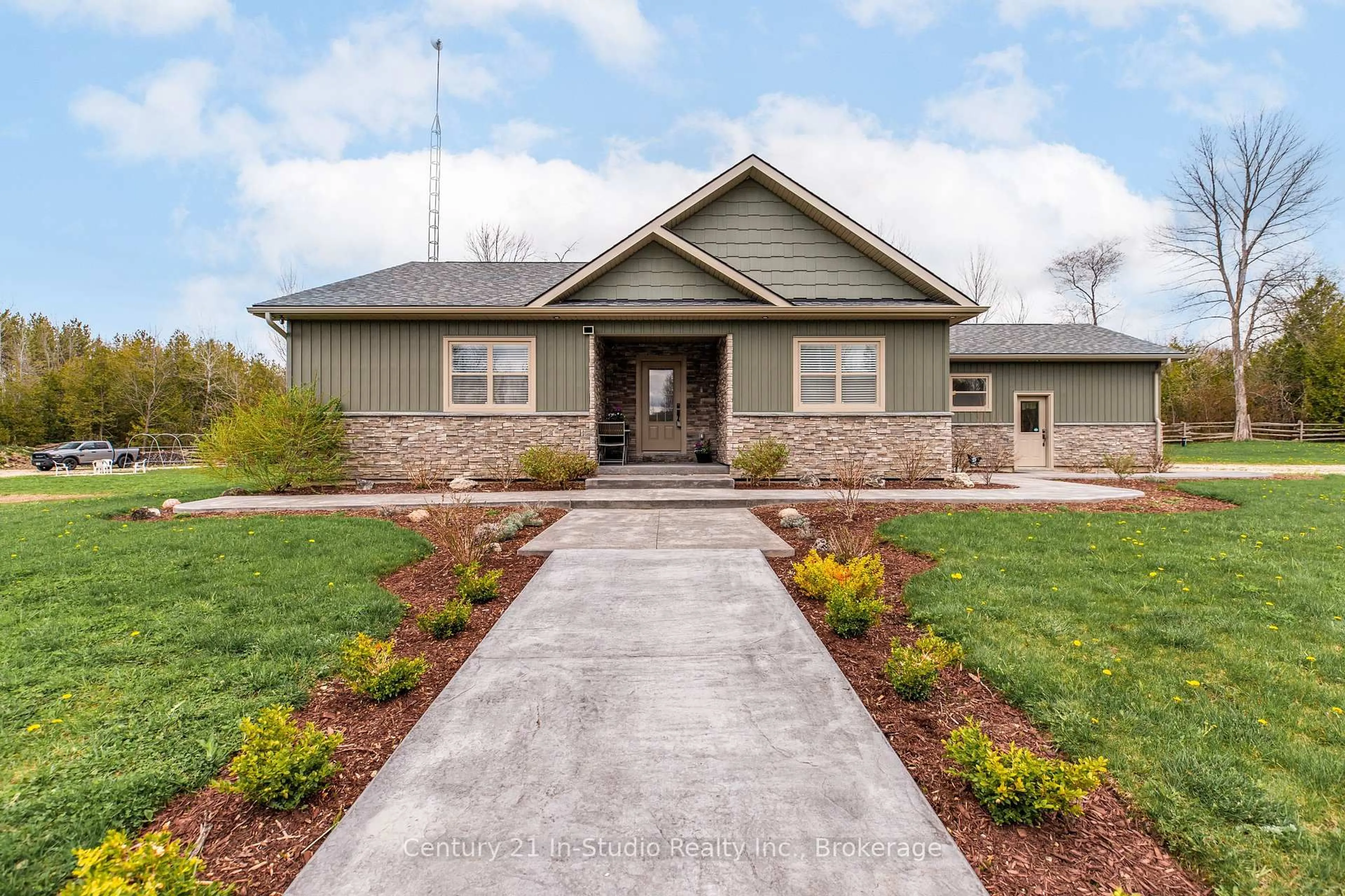 Home with brick exterior material, street for 734591 West Back Line, Grey Highlands Ontario N0C 1H0